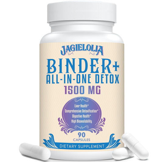 All-In-One Detox Binder Supplement 1500 MG - High Bioavailability, Liver Gut Detox Cleanse JagieloliaAU supplements