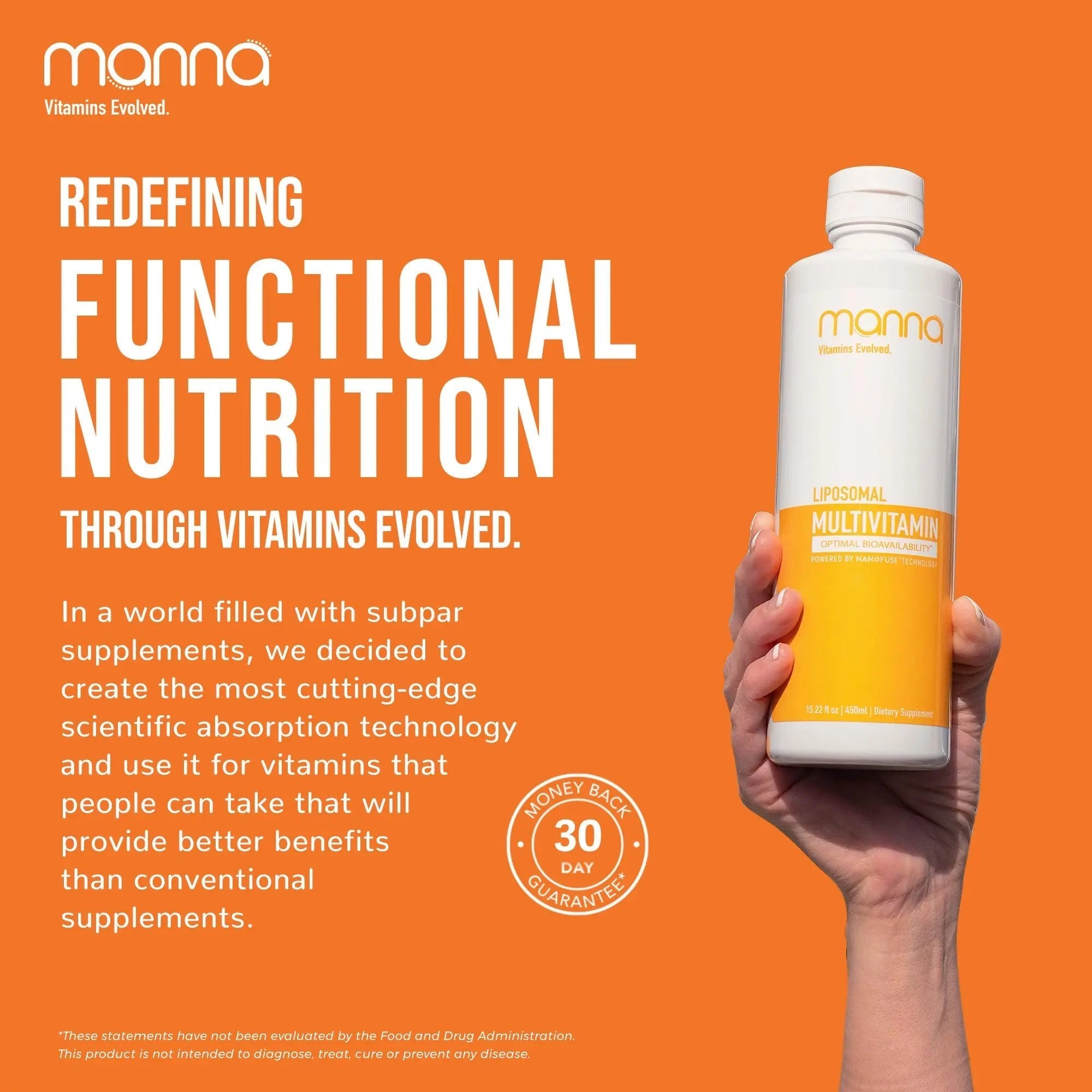 Manna Vitamins Evolved Liposomal Multivitamin - Daily Multivitamin Provides 20 Vitamins and Minerals - Multivitamins for Men and Women Manna Vitamins Evolved Au supplements