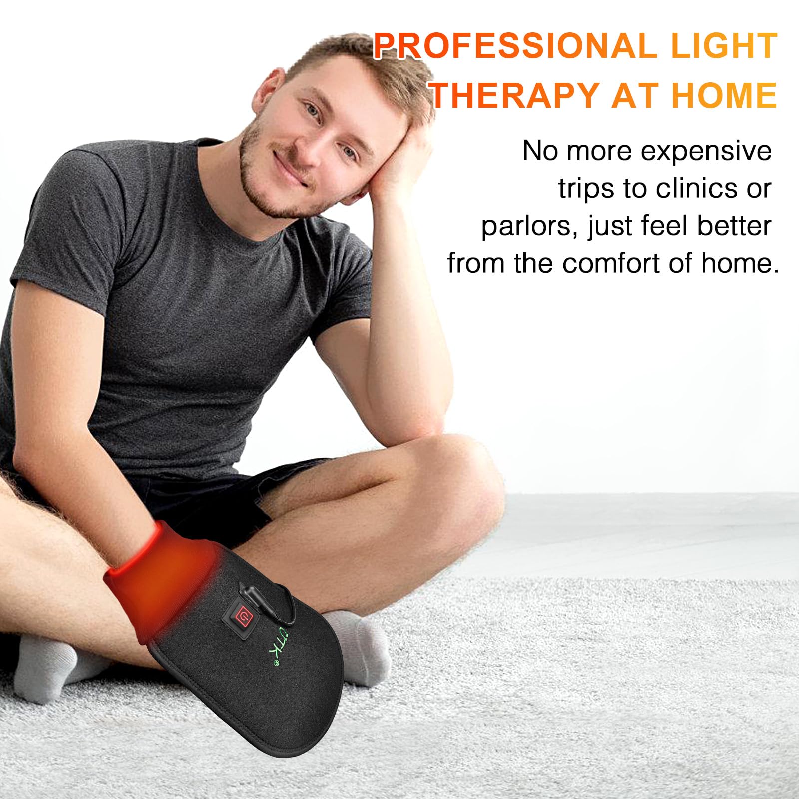 UTK Red Light Therapy Glove for Hands, Double-Sided Infrared Light Therapy Device for Finger UTK Au supplements