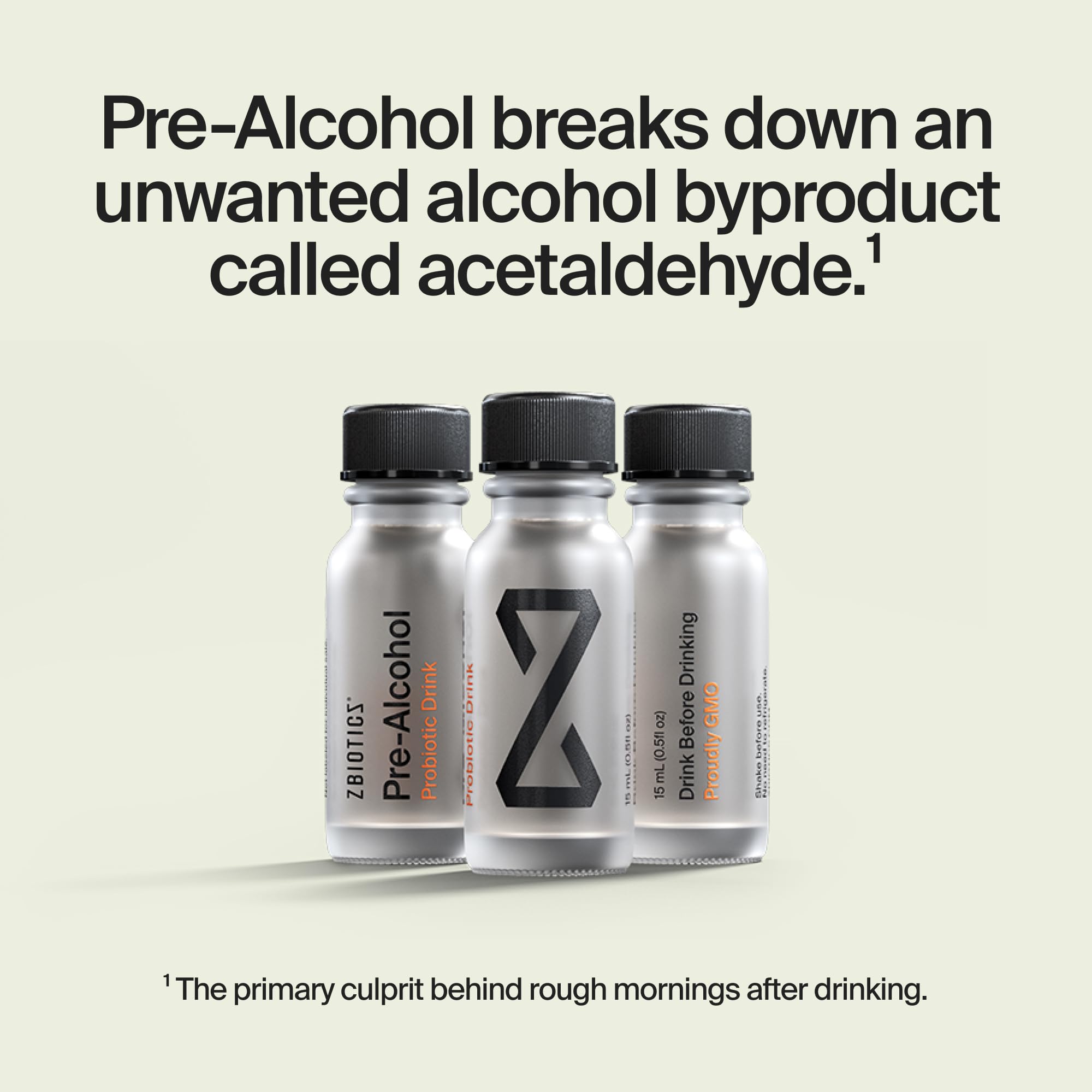 ZBiotics — Feel Better After Drinking, Wake Up Refreshed, Science-Backed, Patented Probiotic for Easier Mornings, Travel-Friendly, 3-Pack of 0.47 Fl Oz Bottles ZBiotics Au supplements