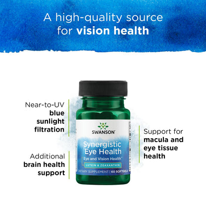 Swanson Synergistic Eye Health - Lutein and Zeaxanthin Supplement SwansonUS supplements