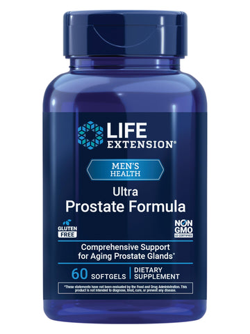 Life Extension Ultra Prostate Formula, Saw Palmetto for Men, pygeum, stinging Nettle Root, lycopene, Prostate Health, Urination Flow