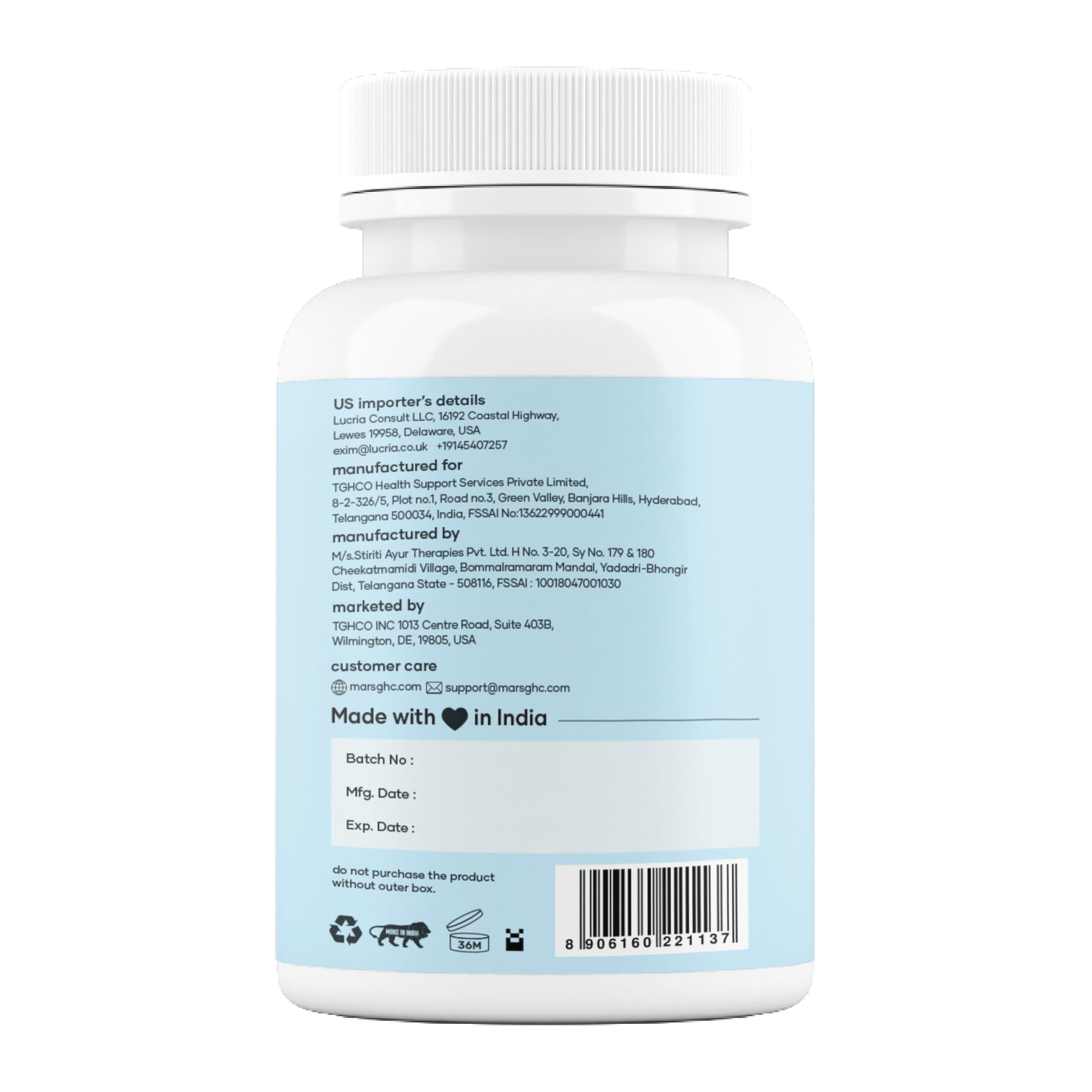 mars by GHC Mars Surge Natural Sea Moss Caps (60N) | Packed with 84 Minerals | Powered with Black Seed Oil | | Overall Well Being - Pack of 1 mars by GHC Au supplements