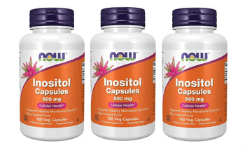 NOW Foods Foods Inositol 500mg,100 Capsules (Pack of 3) NOW Foods Au supplements