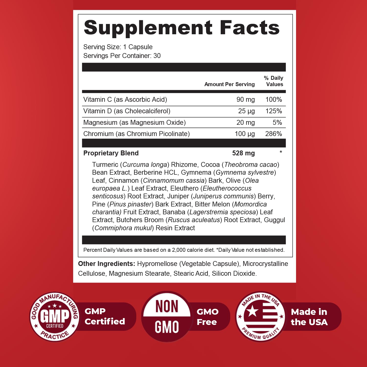 Orby GlycoSwitch – Natural Daily Wellness Supplement with Vitamin C, D3, Magnesium & Chromium – Non-GMO, GMP Certified, Made in USA – 30 Capsules, 1 Month Supply Orby Au supplements
