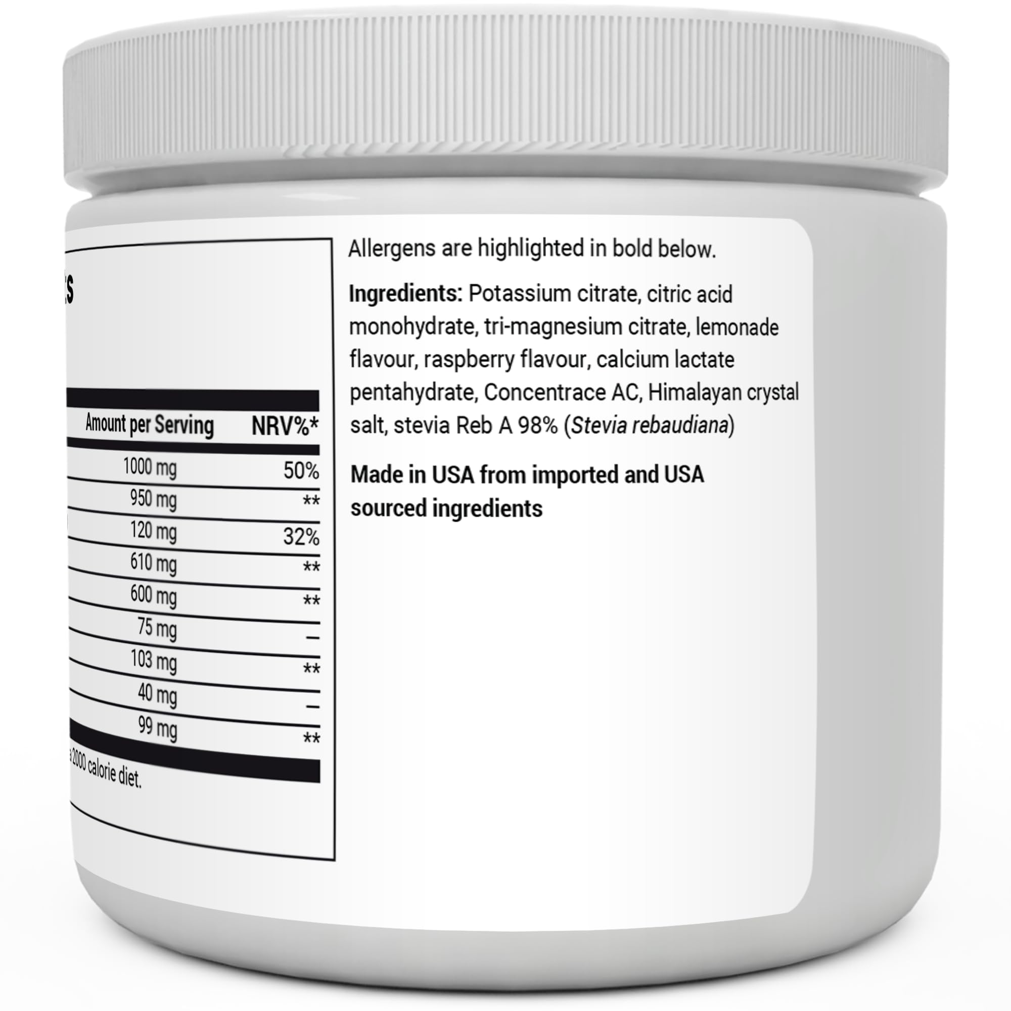 Dr. Berg Electrolyte Powder - Electrolyte Drink Supplements with 1000mg Potassium Dr. Berg Nutritionals Au supplements