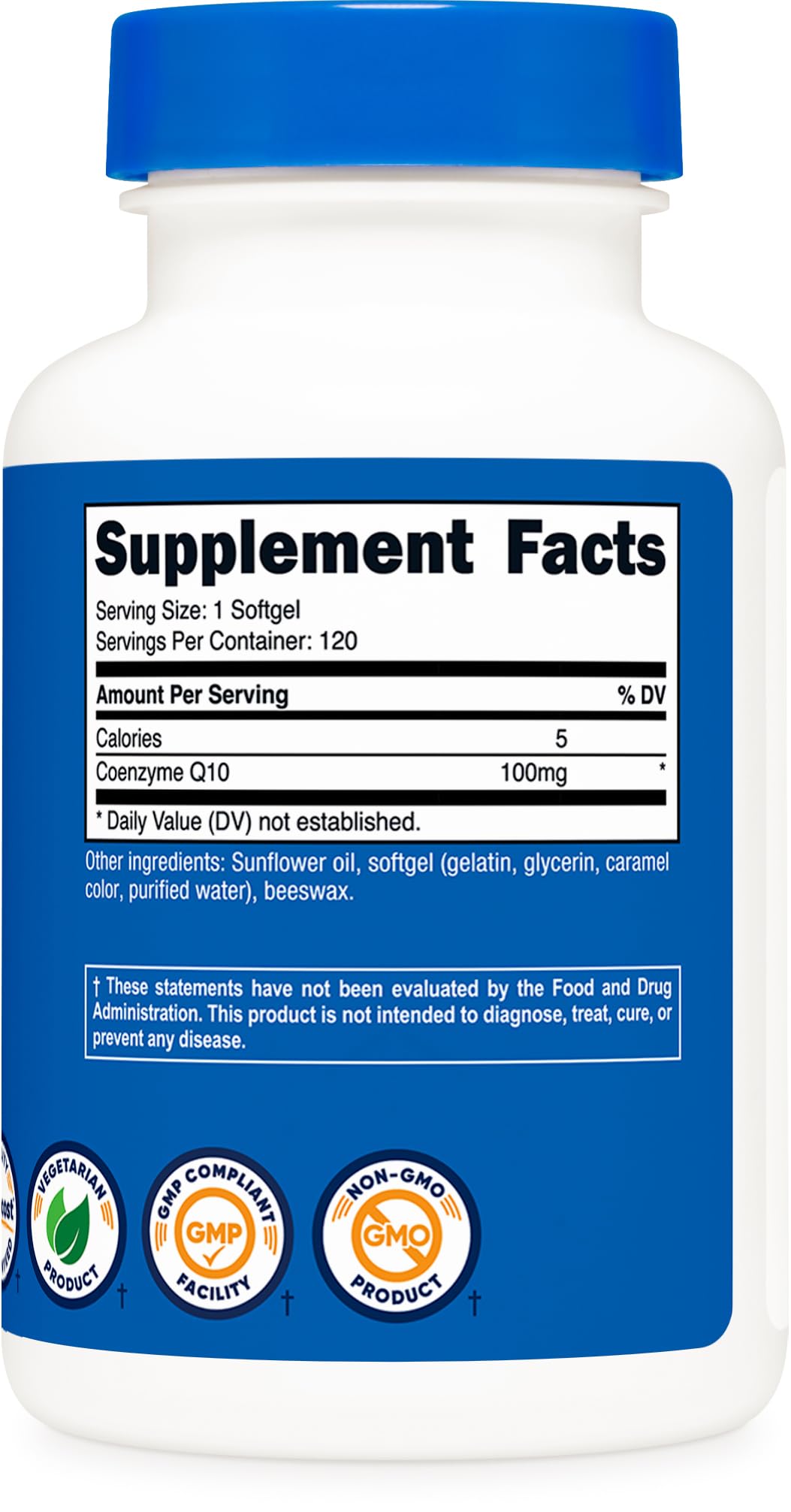 Nutricost CoQ10 Softgels (120 Servings / 100 Mg CoQ10 Per Serving) | Better Absorption Nutricost Au supplements
