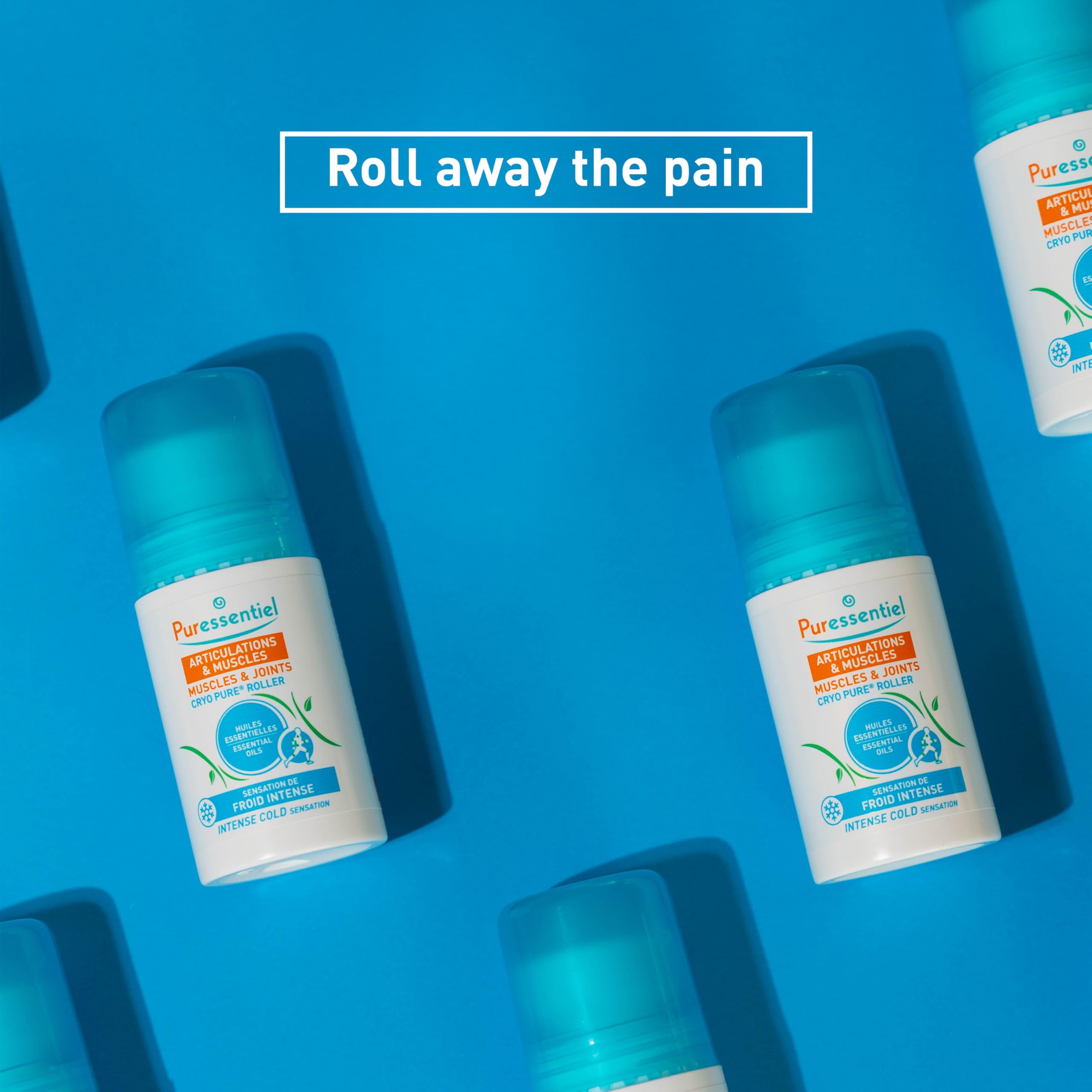 Puressentiel Muscles and Joints Cryo Pure Roller - Natural Menthol and Essential Oils Soothe Muscles - Long Lasting Cooling Sensation - 2.5 oz Puressentiel Au supplements
