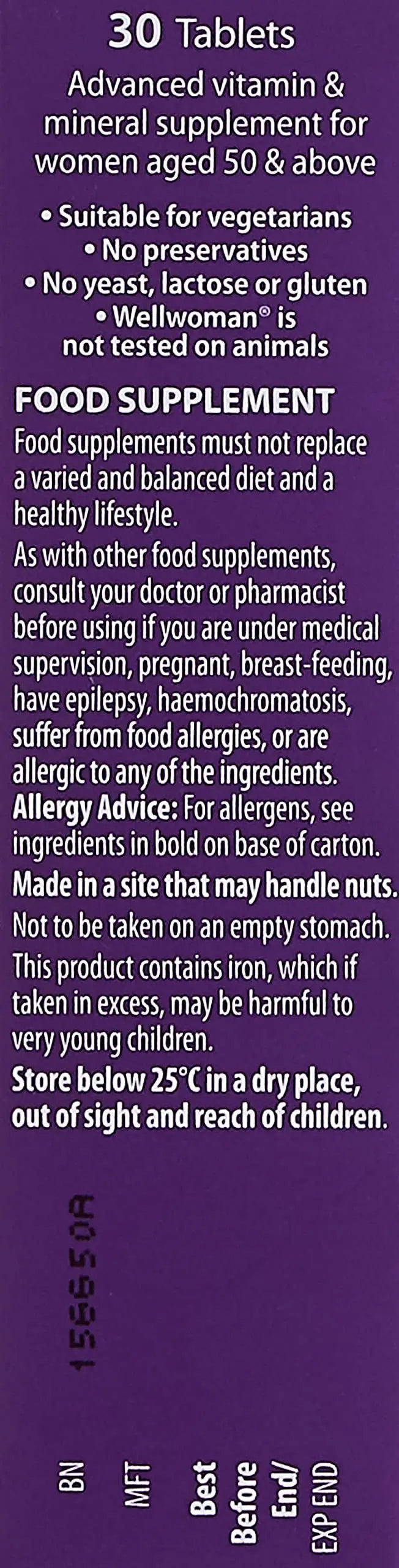 Wellwoman Vitabiotics 50+ 30 Tablets Wellwoman Au supplements