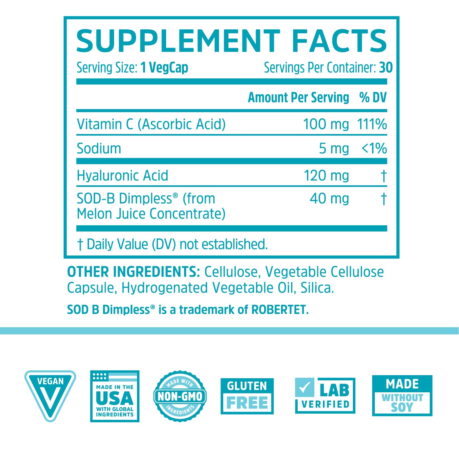 Zhou Body Smooth - Cellulite Pills for Women, Dimpless Anti Cellulite Supplement for Firm Smooth Skin with Hyaluronic Acid & Vitamin C, Skincare for Thigh, Legs, Butt, Supports Hydration - 30 Capsules ZHOU Au supplements