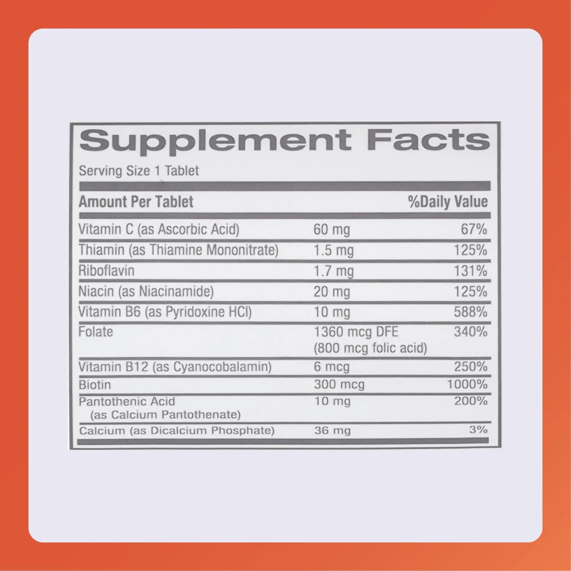 Rugby Nephro-Vite Vitamin B and C Complex Tablets - Dietary Supplement - 100 Count (1 Pack) RUGBY LABORATORIES Au supplements
