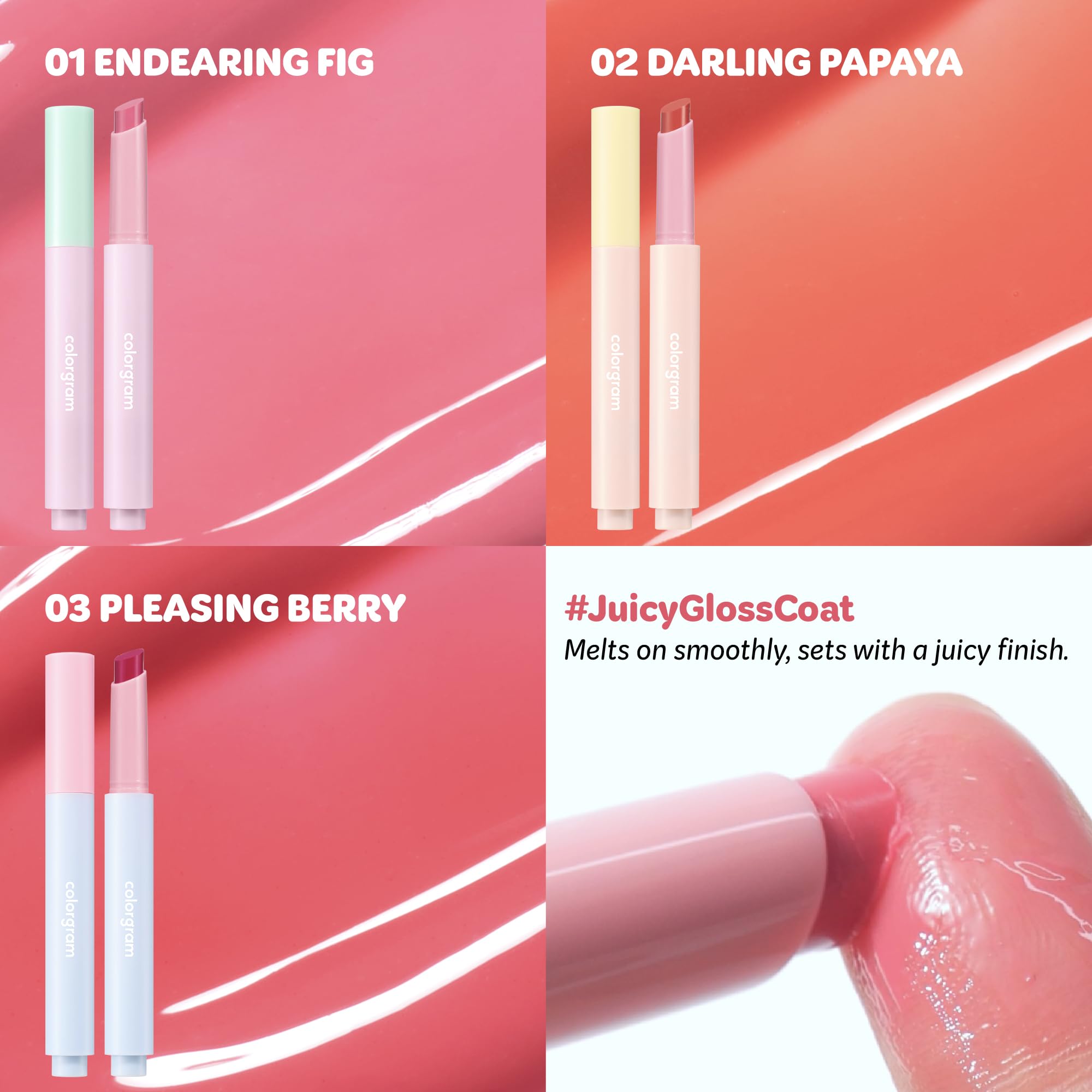 COLORGRAM Fruity Glass Stick 02 DARLING PAPAYA | Long-Lasting Juicy Lip Tint with Radiant, Glossy Finish | Melting Syrupy Texture for Vibrant, Hydrated Lips | Non-Sticky Shine COLORGRAM Au supplements