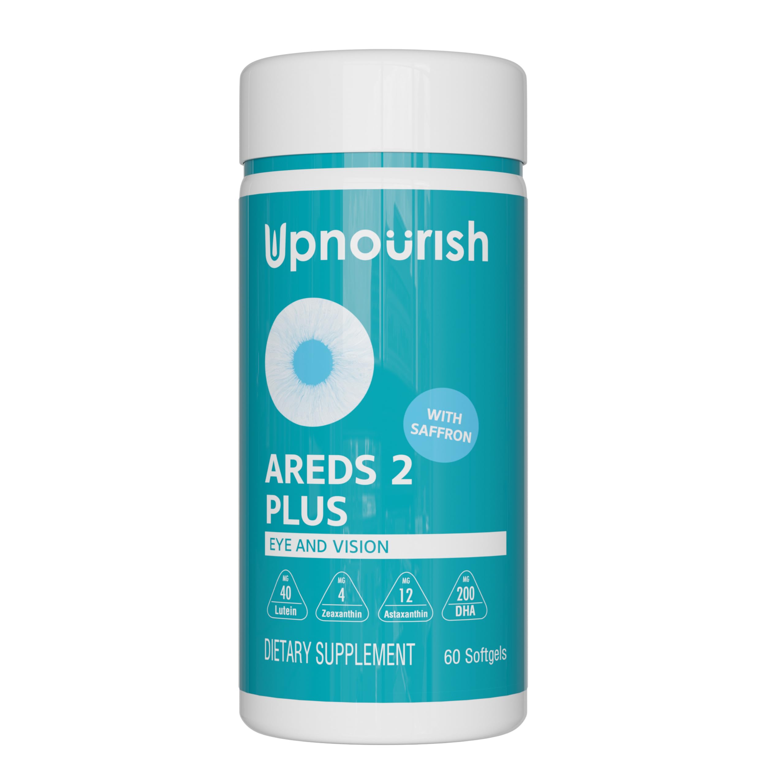 UpNourish AREDS 2 Eye Vitamins for Seniors - Lutein Eye Health Supplement for Adults - Computer Eye Strain Relief, Ocular Health and Dry Eye Support - Vision & Eye Supplements for Women and Men UpNourish Au supplements