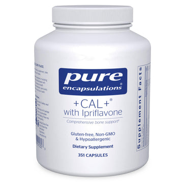 Pure Encapsulations +Cal+ with Ipriflavon | Mineral, Vitamin, and Herbal Supplement to Promote Skeletal Strength | 351 Capsules Pure Encapsulations Au supplements