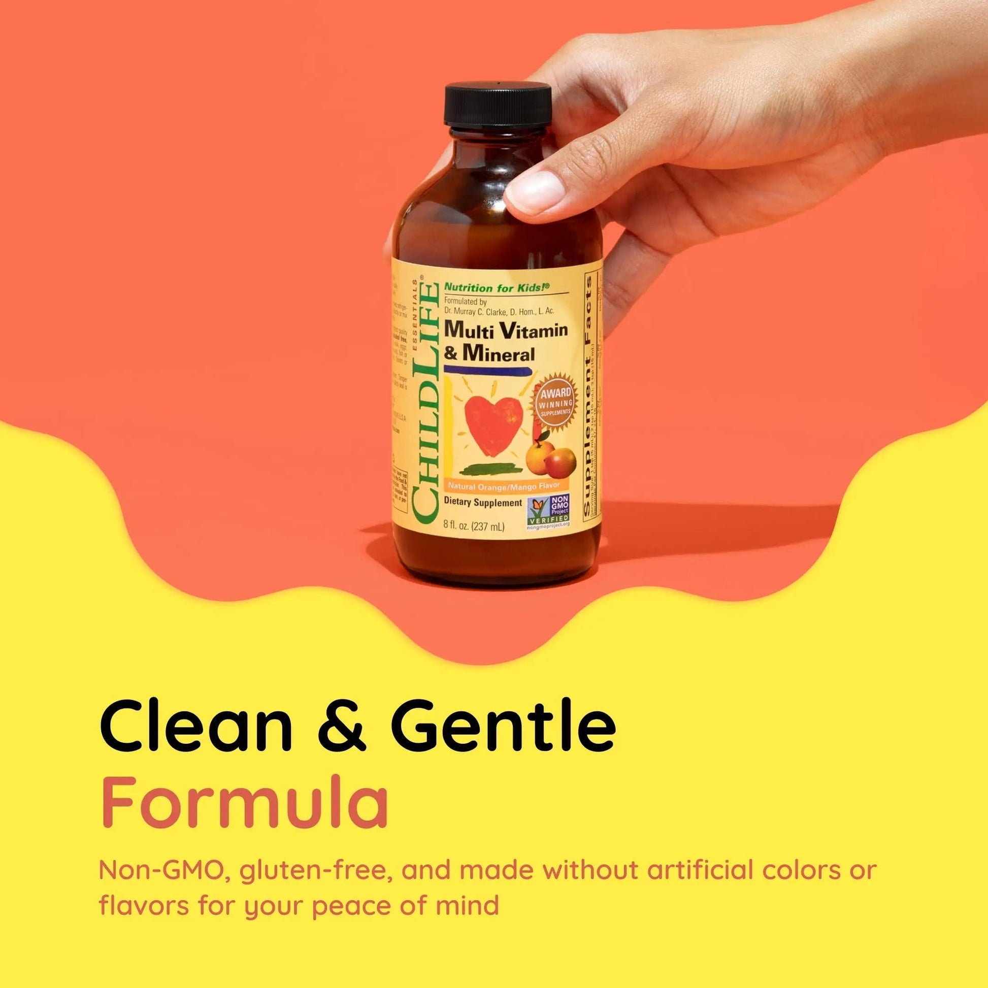 CHILDLIFE Essentials Kids Multivitamin & Mineral - Vitamins for Kids, Liquid Multivitamin for Toddler & Baby - Natural Orange & Mango, 8 Fl Oz (Pack of 2) CHILDLIFE ESSENTIALS Au supplements