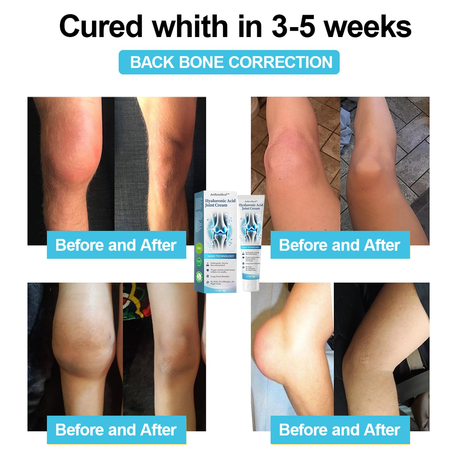 Luhaka ArthroHeal Hyaluronic Acid Joint R-epair Cream,ArthroHeal Joint Cream,Quickly relieve joint discomfort, Quickly relieve joint discomfort, suitable for joint activities throughout the body (1) Luhaka Au supplements