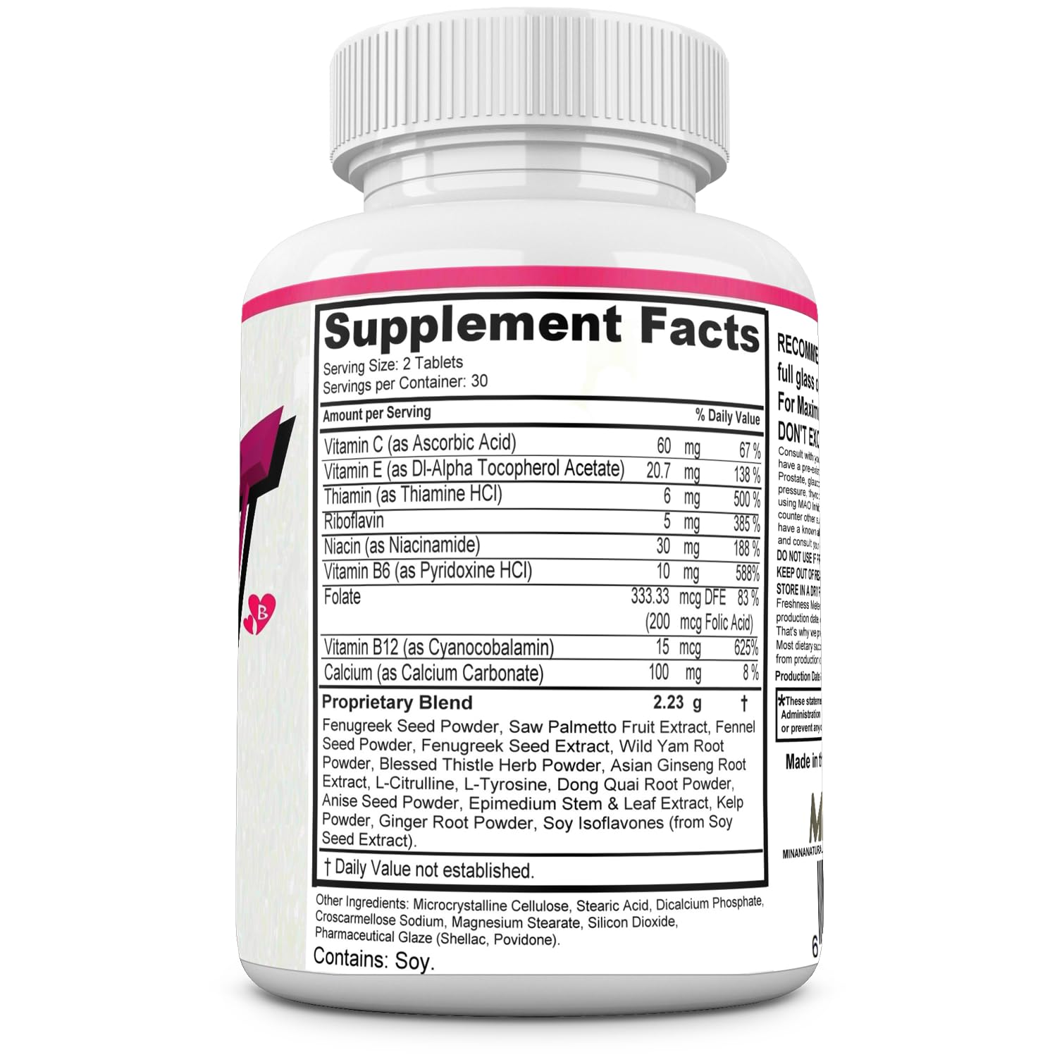 MINANATURALS Bust Blast Loaded Increase Breast Size Fast. Female Breast Enhancement - Bigger Boobs and Butt Pills. 60 Tablets MINANATURALS Au supplements