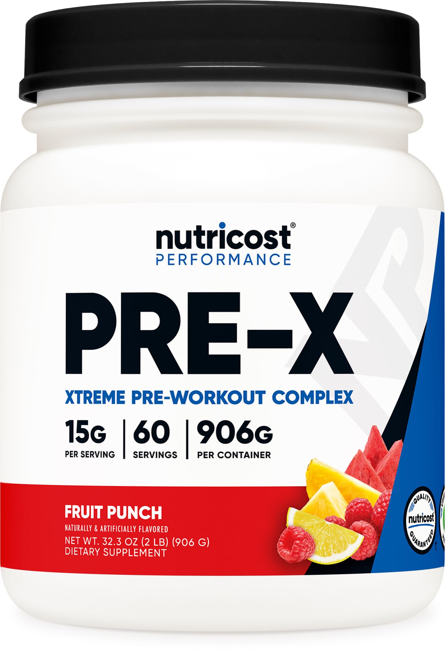 Nutricost Pre-X Xtreme Pre-Workout Complex Powder, Fruit Punch, 60 Servings, Vegetarian Nutricost Au supplements