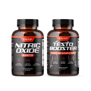 Snap Supplements Nitric Oxide + Testo Booster (2 Products) Snap Supplements Au supplements