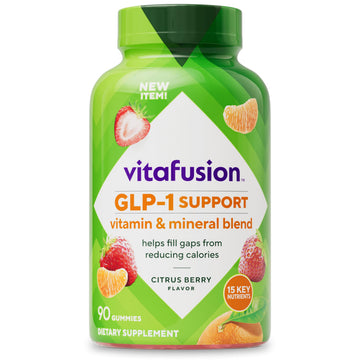 vitafusion GLP-1 Support Multivitamin, Vitamin and Mineral Blend, 15 Essential Nutrients, Citrus Berry Flavor, 90 Count, 45 Day Supply  Vitafusion Au supplements