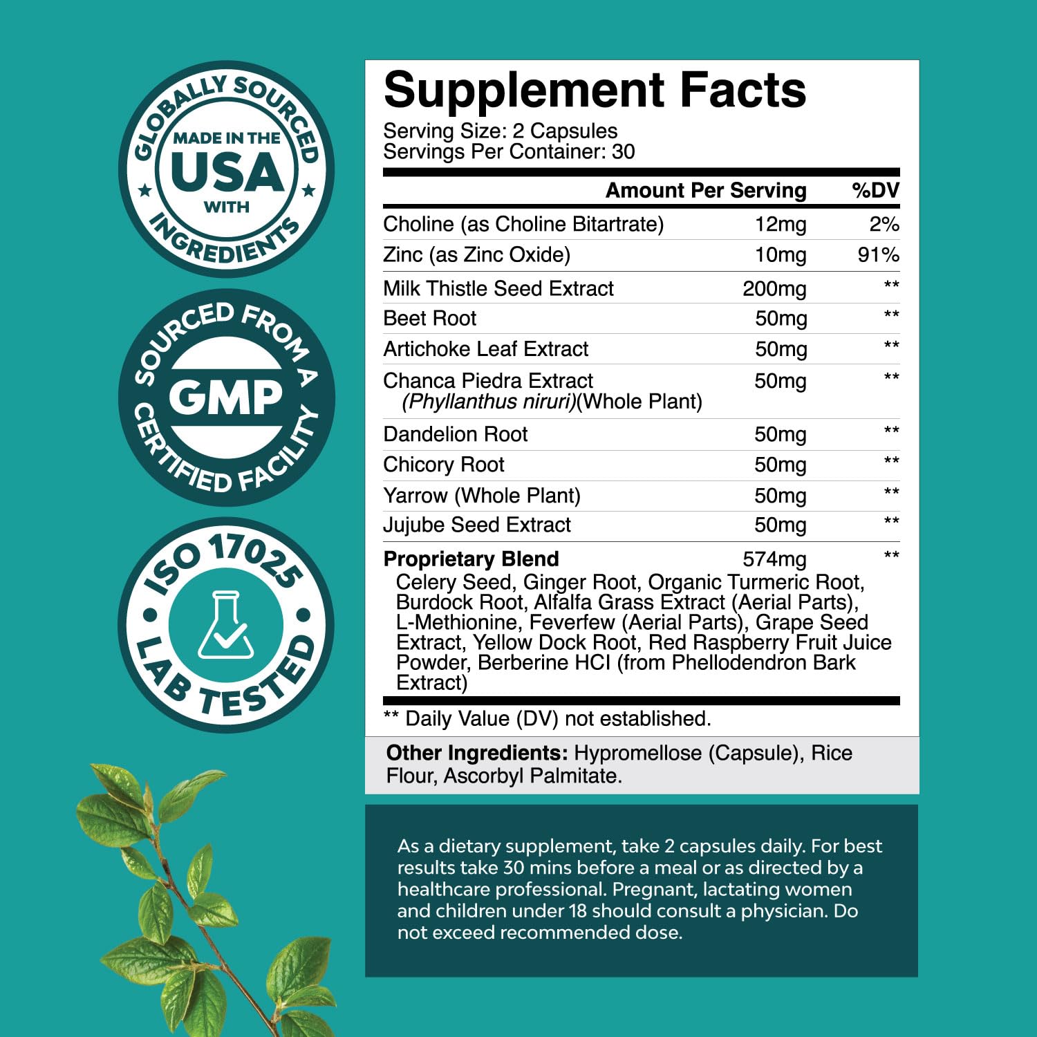 Liver Cleanse Detox & Repair Formula - Herbal Liver Support Supplement Natures Craft Au supplements