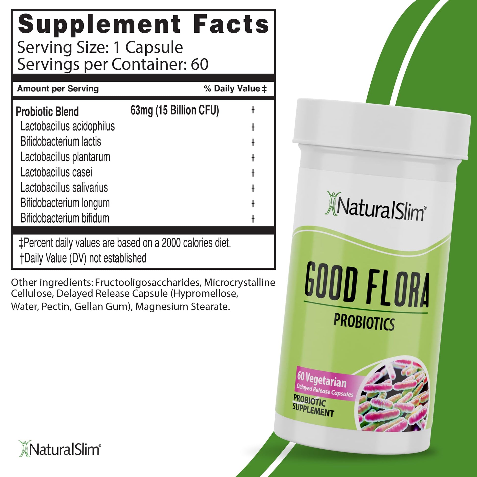 Probiotic Nutritional Supplements Gentle Formula Pro Biotics for Gut Health, Digestive Health, Immune Support, & De-Bloating for Women & Men, 7 Powerful Probiotic Strains, 60 Vegetarian Capsules 3 Pk NaturalSlim Au supplements