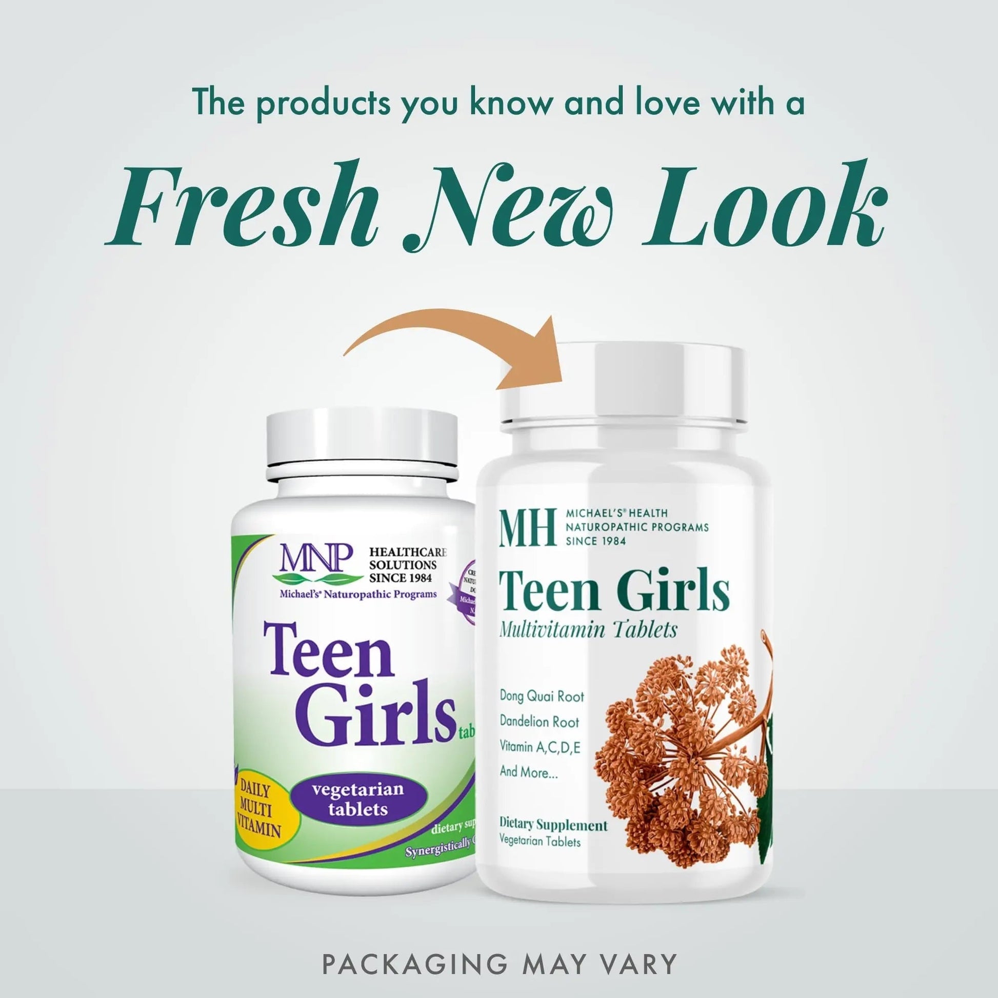 MICHAEL'S Health Naturopathic Programs Teen Girls Multivitamin - 90 Vegetarian Tablets - with B Complex Vitamins MICHAEL'S Au supplements