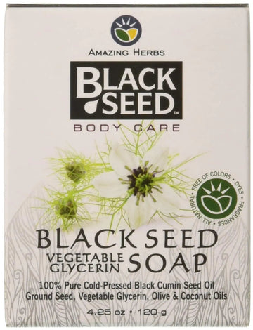 Amazing Herbs Black Seed Vegetable Glycerin Soap, 4.25 Ounce Amazing Herbs Au supplements