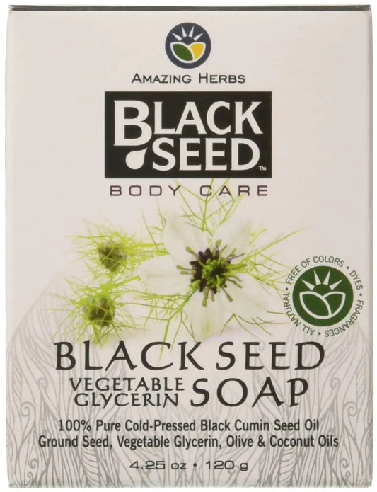 Amazing Herbs Black Seed Vegetable Glycerin Soap, 4.25 Ounce Amazing HerbsAU supplements