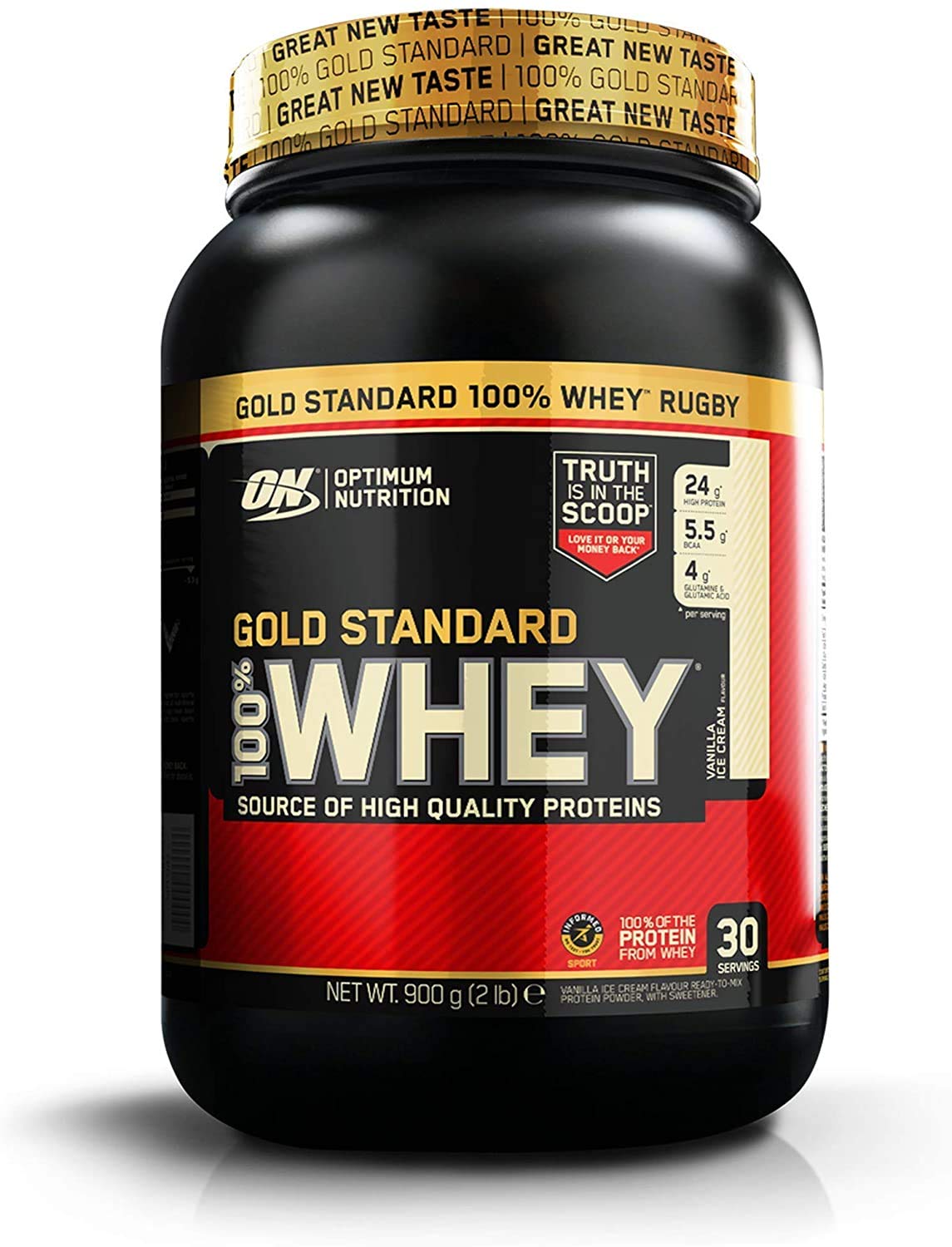 Optimum Nutrition 100 Percent Whey Gold Standard Sports Supplements, 908 g, Vanilla Optimum Nutrition Au supplements