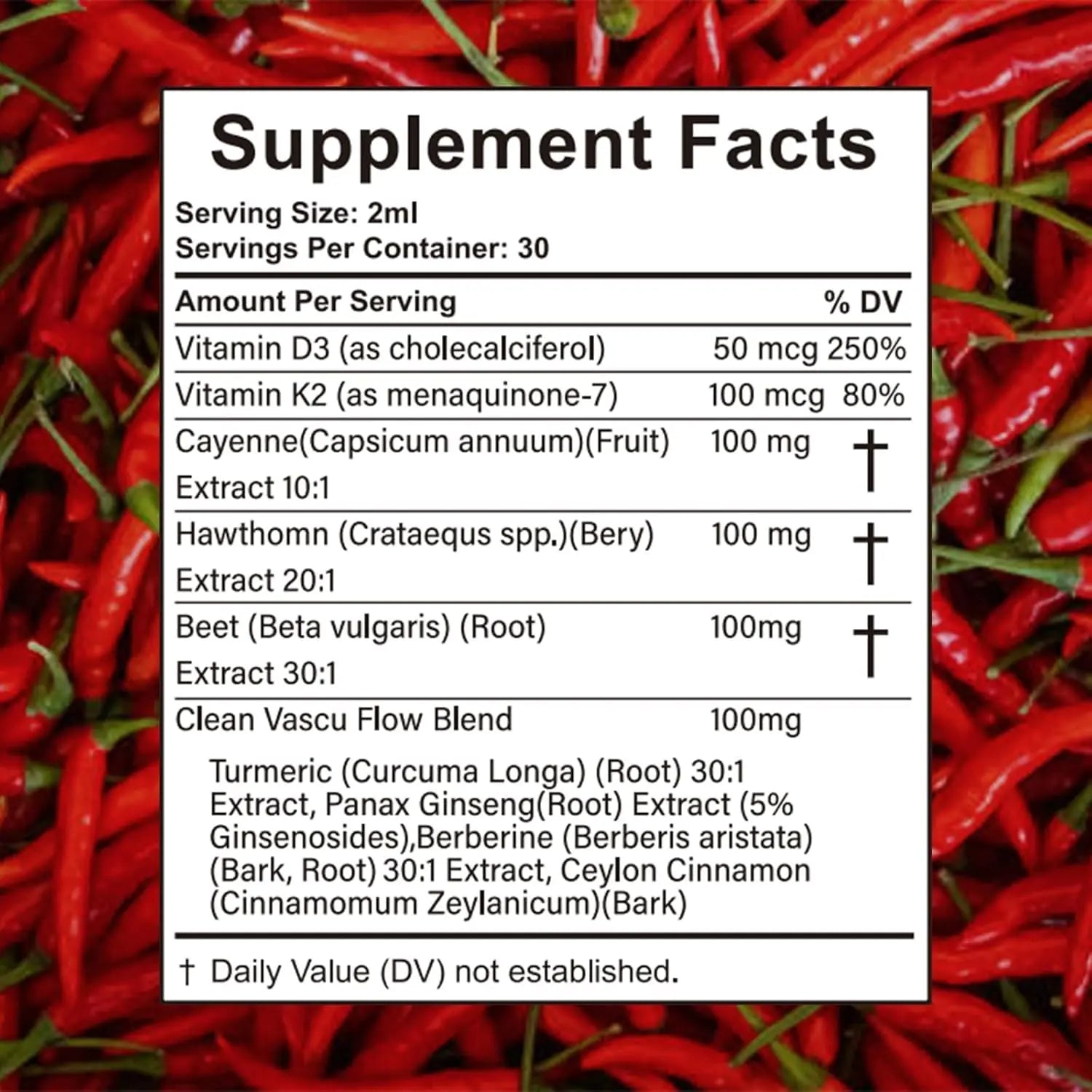 VelestOff Cayenne Pepper Drops - VelestOff Cayenne Circulation Blood Pressure Blend - Cayenne Pepper Hawthorn Beet Root Turmeric Vitamin K2 D3-2 OZ (2 PCS) Velestoff Au supplements