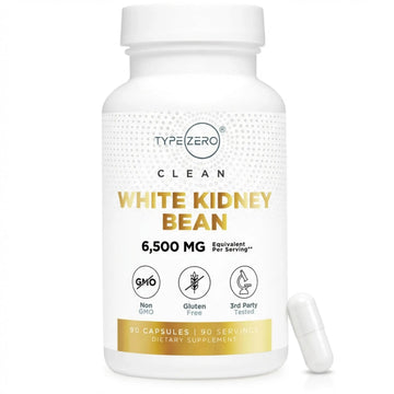 Type Zero Clean White Kidney Bean Capsules (6,500 MG Equivalent Per Serving, 90 Count) - Non-GMO, Gluten Free Type Zero Au supplements