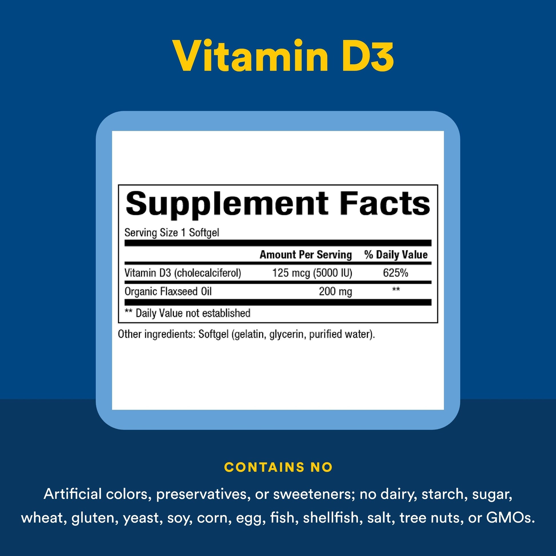 Natural Factors, Vitamin D3 5000 IU (125 mcg), Supports Strong Bones, Muscles and Immune Function, 360 Softgels Natural Factors Au supplements