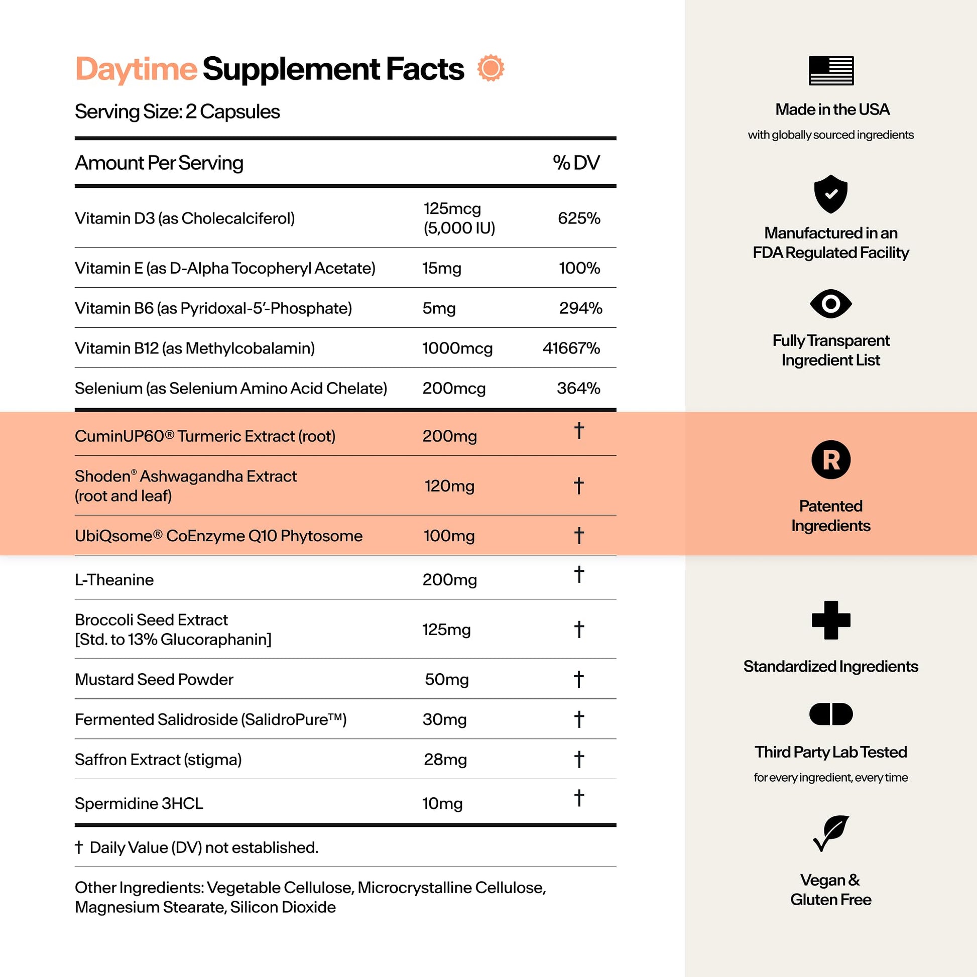 Stasis Daytime Energy & Focus Supplement for Men & Women with Vitamin D3, L Theanine, Ashwagandha & CoQ10, Cognitive Support Capsules for Morning Routines, Vegan, Non GMO, 25 Servings, 1 Month Supply STASIS Au supplements