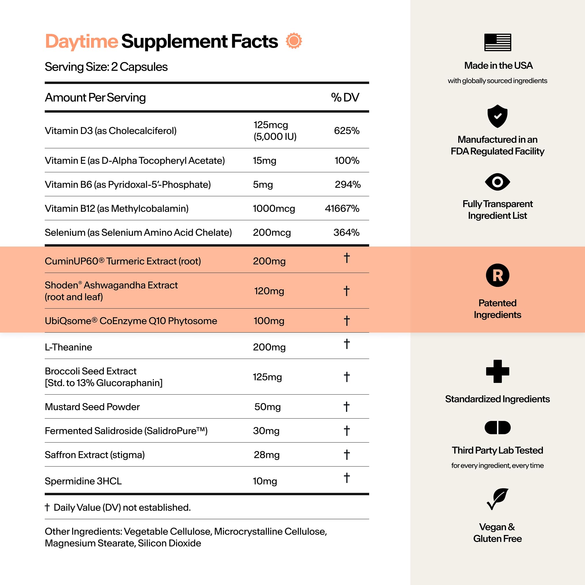 Stasis Daytime Energy & Focus Supplement for Men & Women with Vitamin D3, L Theanine, Ashwagandha & CoQ10, Cognitive Support Capsules for Morning Routines, Vegan, Non GMO, 25 Servings, 1 Month Supply STASIS Au supplements