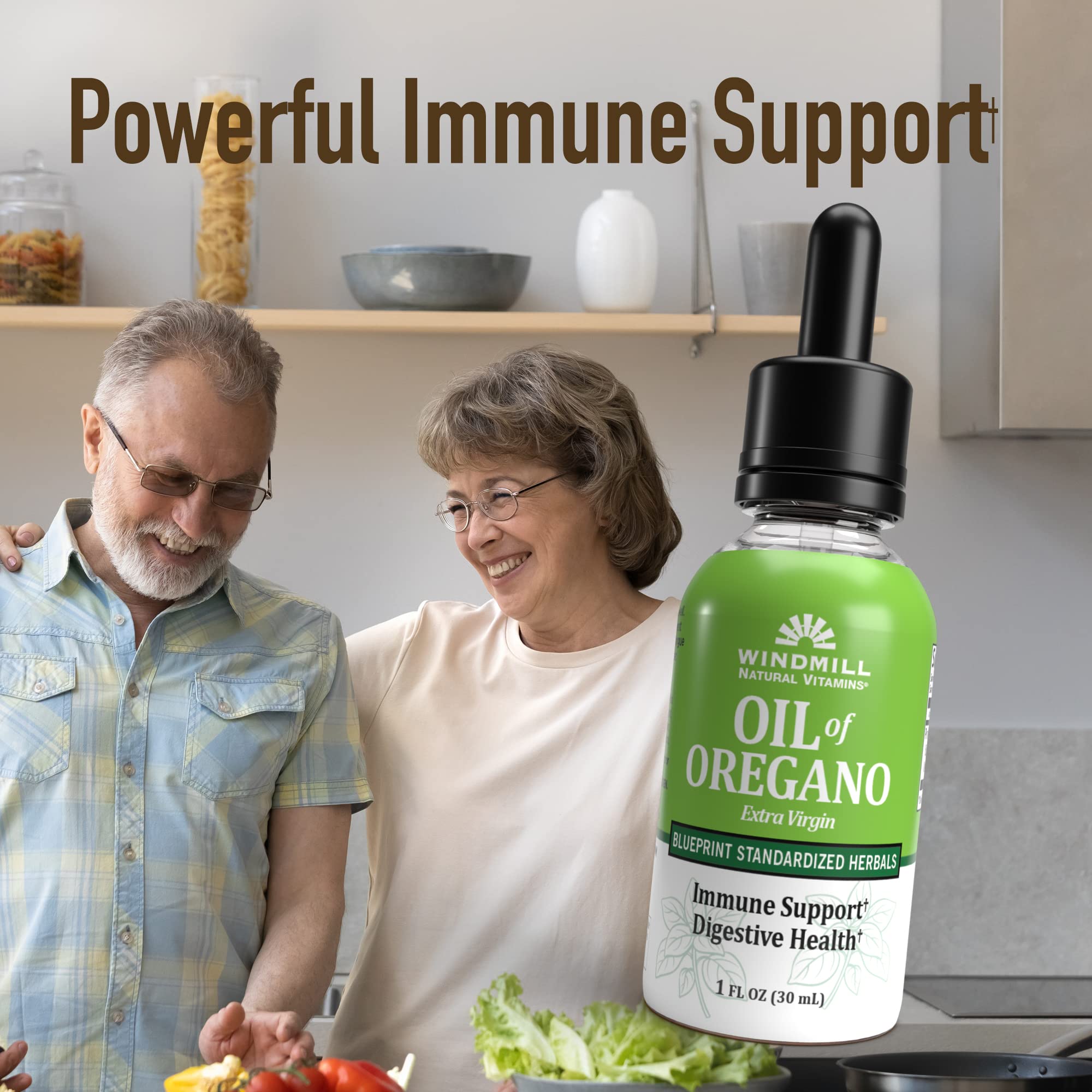Windmill Natural Vitamins Oil of Oregano, Herbal Blend for Immune Support, Supports Digestive Health, 1 fl oz, 448 Servings Windmill Au supplements