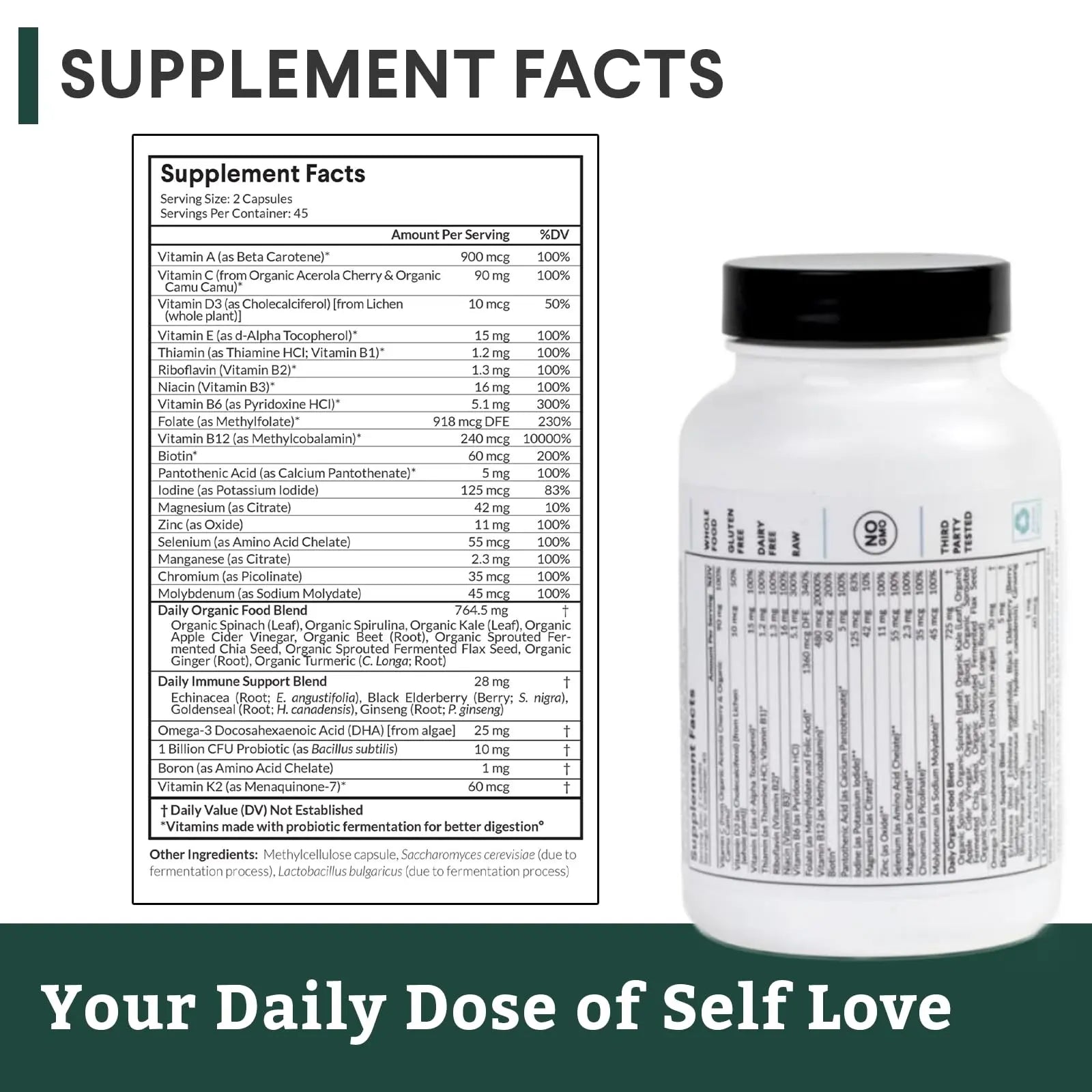 Nutritional Roots Multivitamin+, Award-Winning Plant-Based (Vegan) Multivitamin, Organic Vegetables & Herbs Nutritional Roots Au supplements