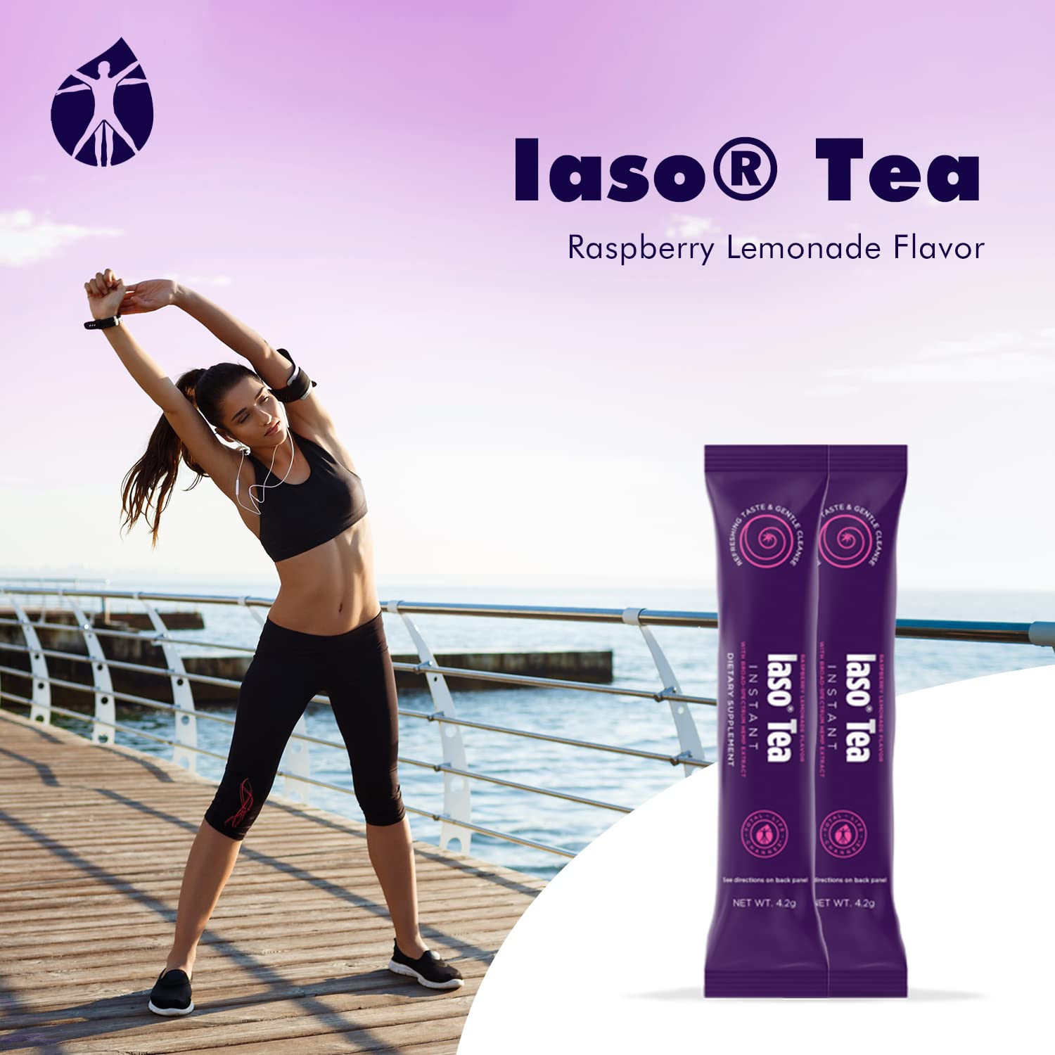 Total Life Changes Raspberry Lemonade Flavor Instant IASO Tea (15 Pack) Total Life Changes Au supplements
