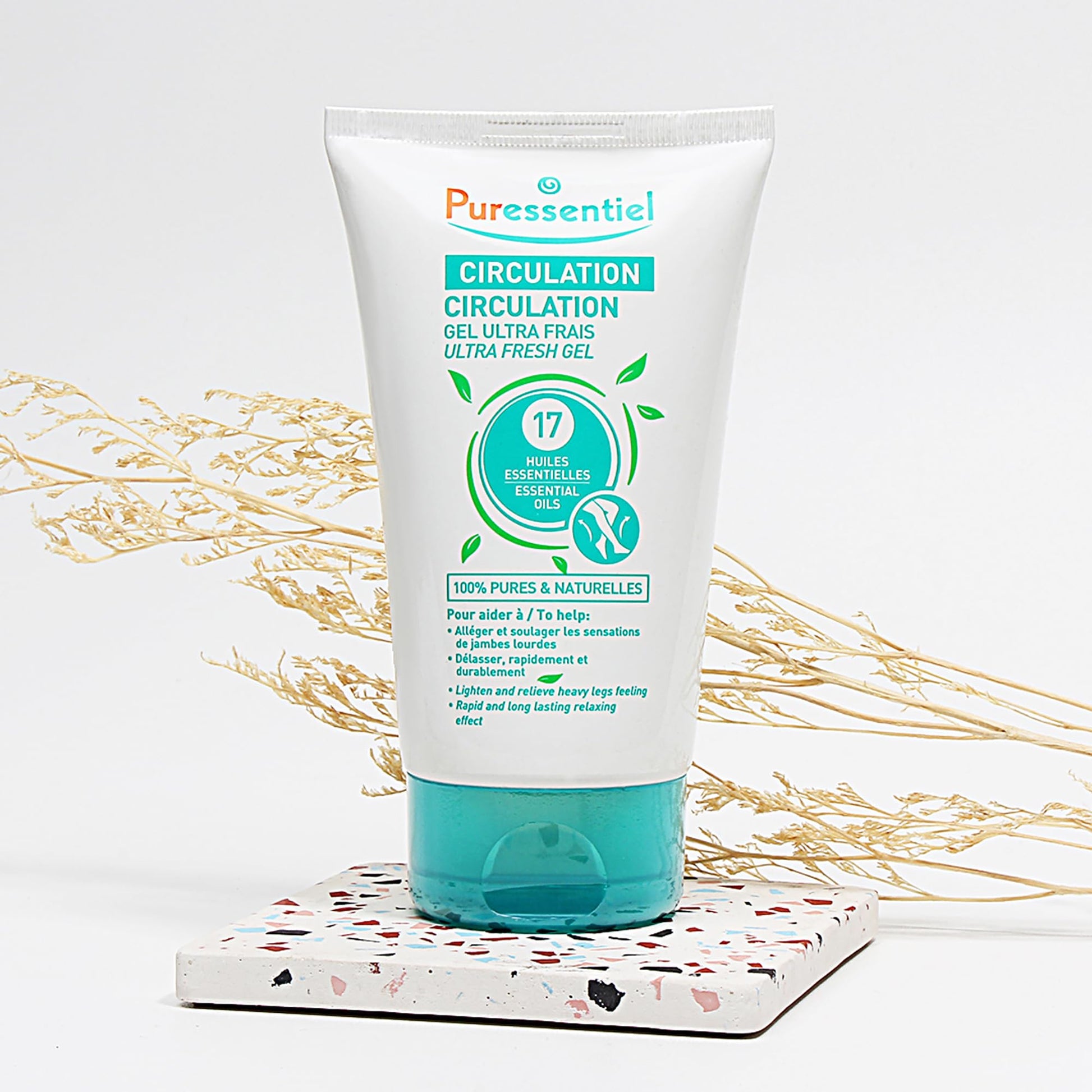 Puressentiel Soothing Gel for Tired Feet, Ankles, Legs - Aromatherapy Lotion with 17 Essential Oils for Body and Skin - Instant, Lasting Relief and Circulation - Natural and Alcohol Free - 4.22 oz Puressentiel Au supplements