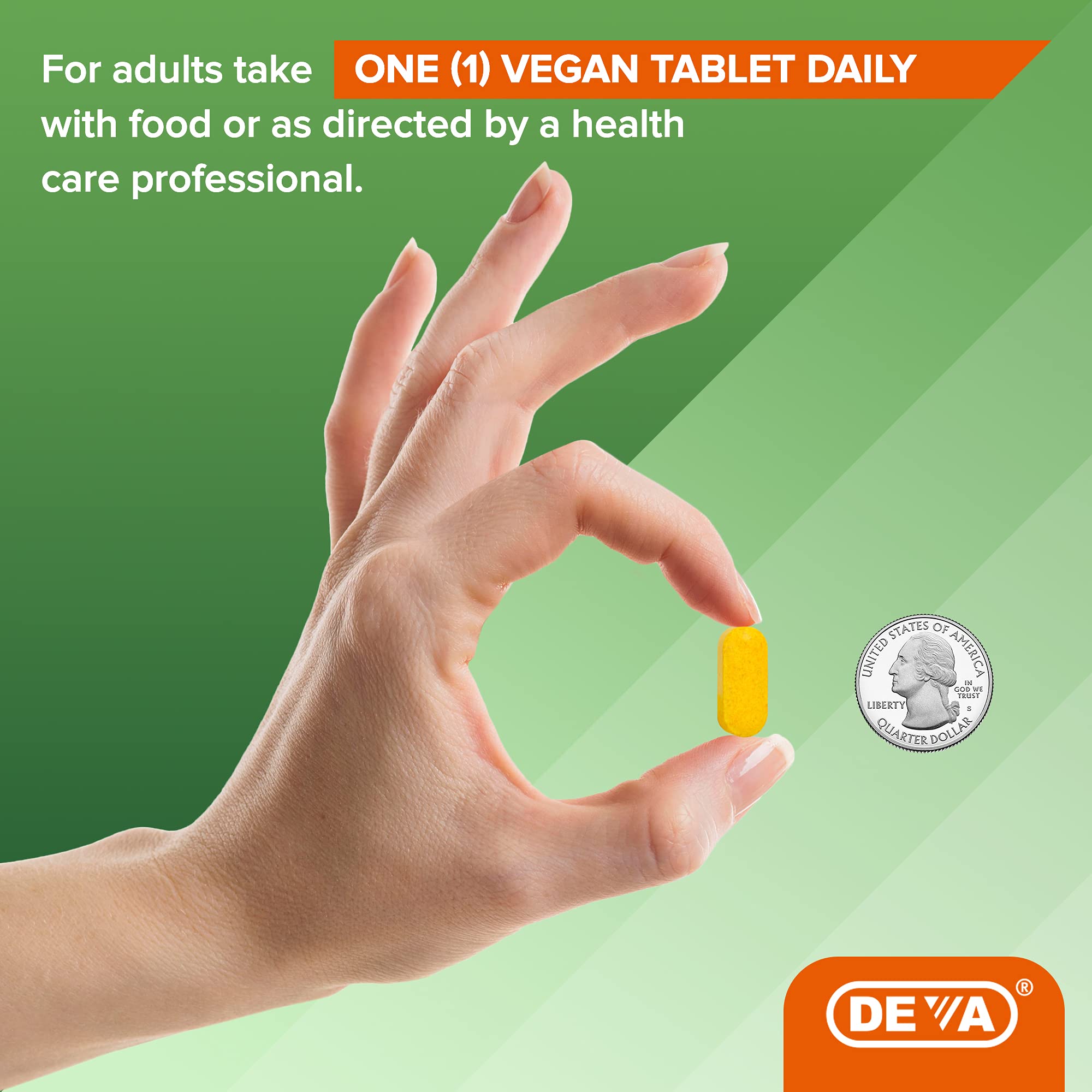 Deva Vegan Glucosamine-MSM-CMO & Turmeric Supplement - Gluten Free Plant Based Nutritional Supplement - 90 Tablets, 1-Pack DEVA Au supplements