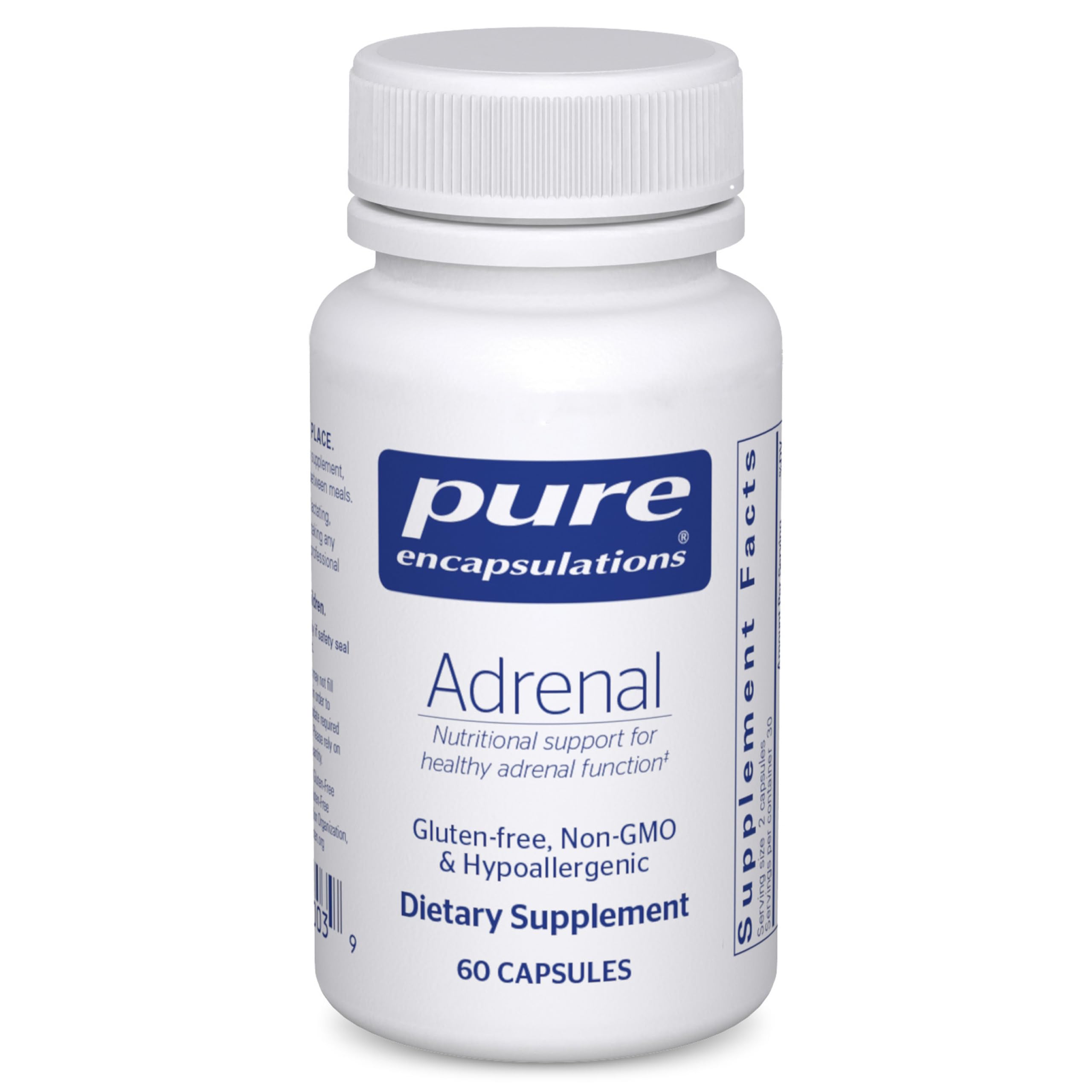 Pure Encapsulations Adrenal Cortex Supplement – Supplement to Support Cortisol Health, Energy Levels, Stress Moderation, and Gland Function – with Bovine Whole Adrenal & Cortex – 60 Capsules* Pure Encapsulations Au supplements