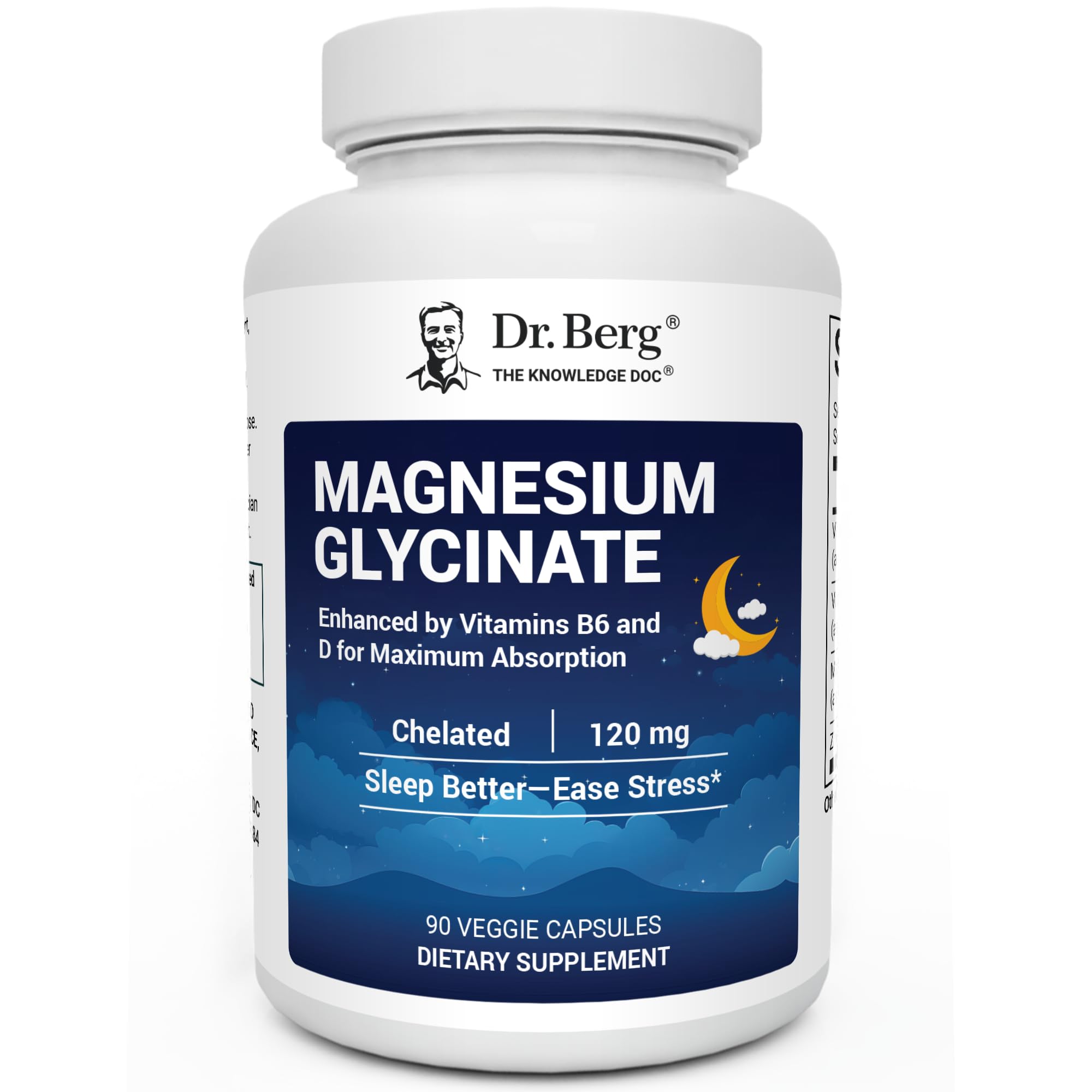 Dr. Berg Magnesium Glycinate 90ct – 4-in-1 Chelated for Muscle, Nerve, Sleep & Stress Support*– w/ D3, B6 & Zinc – 4X Lab-Tested – No Fillers – Formulated in USA, GMP-Certified Dr. Berg Nutritionals Au supplements