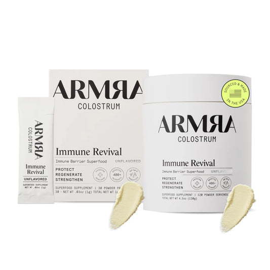 ARMRA Colostrum™ Premium Powder, Grass Fed, Gut Health Bloating Immunity Skin & Hair, Contains 400+ Bioactive Nutrients, Keto, Gluten & Fat Free (Unflavored Bundle | 150 Servings) ARMRAAU supplements