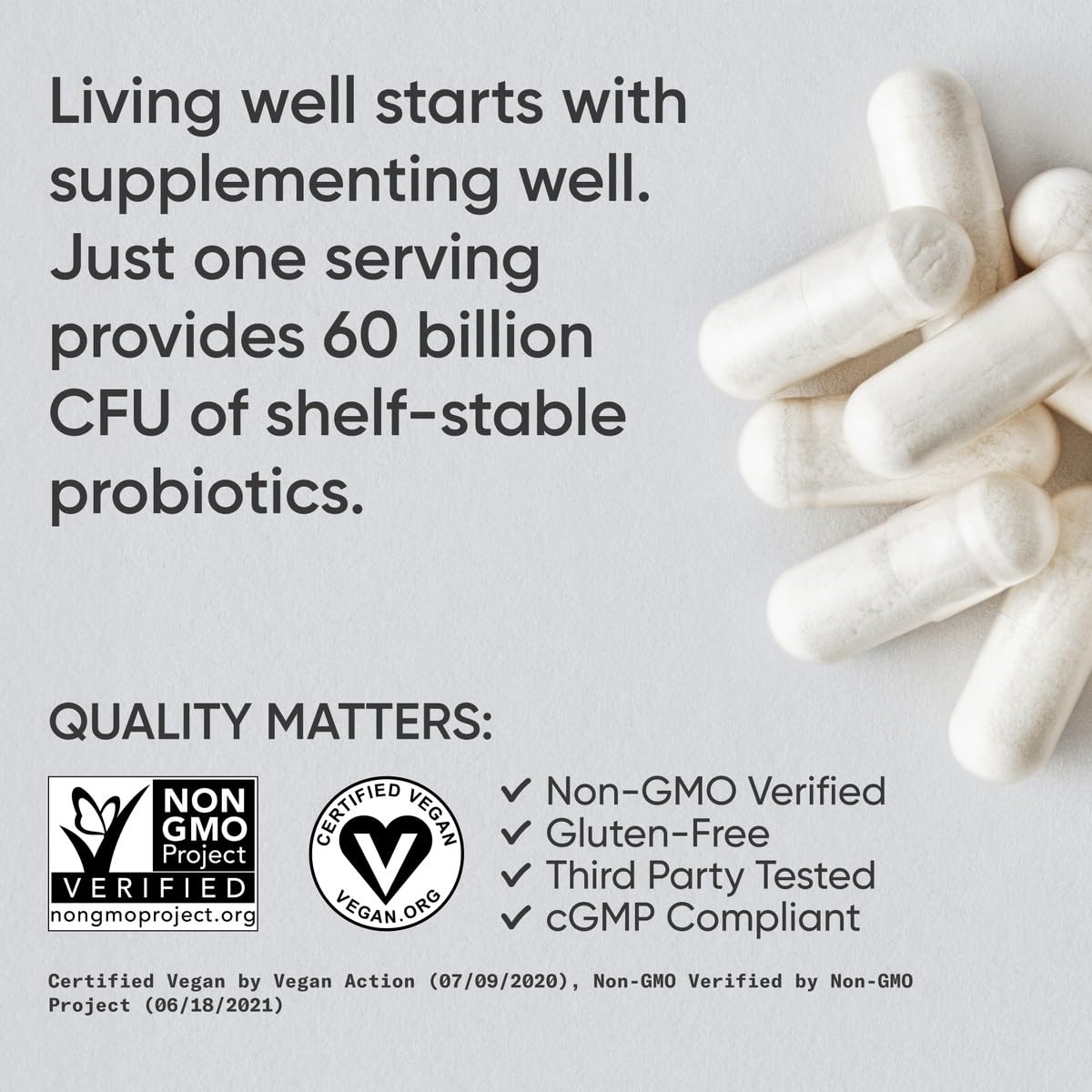 Sports Research Daily Probiotics with Prebiotics, 60 Billion CFU - Vegan Capsules for Gut Health & Digestive Support, Probiotics for Women & Men - Non-GMO Verified & Gluten Free - 30 Count Sports Research Au supplements