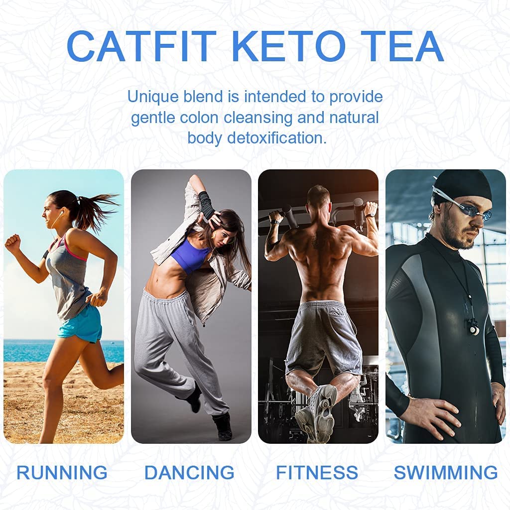 Catfit Keto Detox Tea for Belly Fat and Colon Cleanse - All Natural Detox and Cleanse Catfit Au supplements