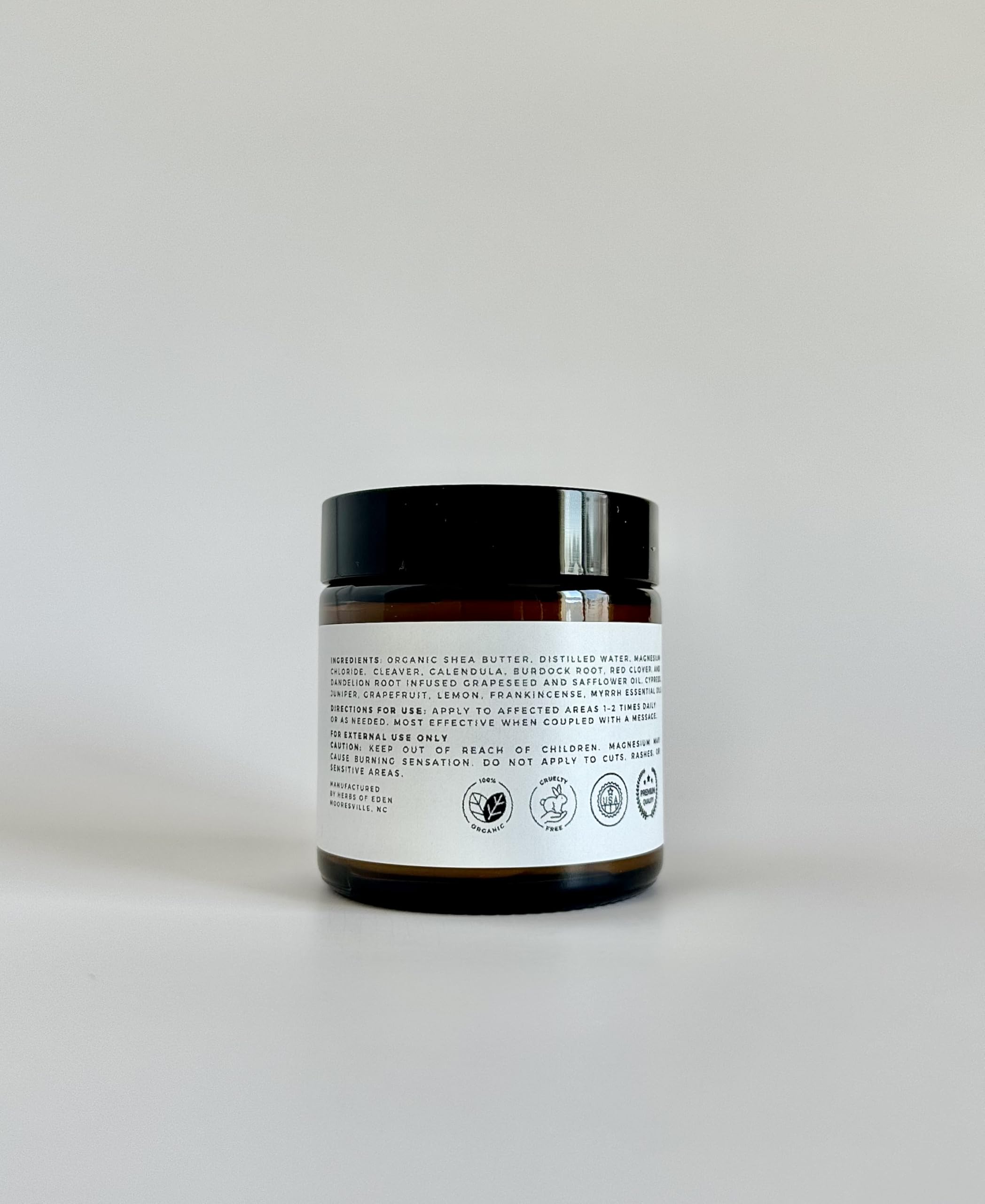 Organic Lymphatic Massage Cream with Magnesium – Natural Topical Cream | Stimulate Lymph Fluid | Family Owned, Made in USA Herbs of Eden Au supplements