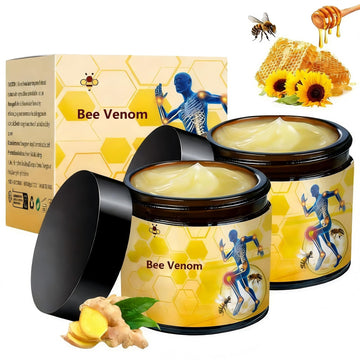 2 Pcs Bee Venom Cream, Professional Bee Venom Cream, Natural Joint Gel, for Neck,Waist,Back Hand Feet and Leg LinTsing Au supplements