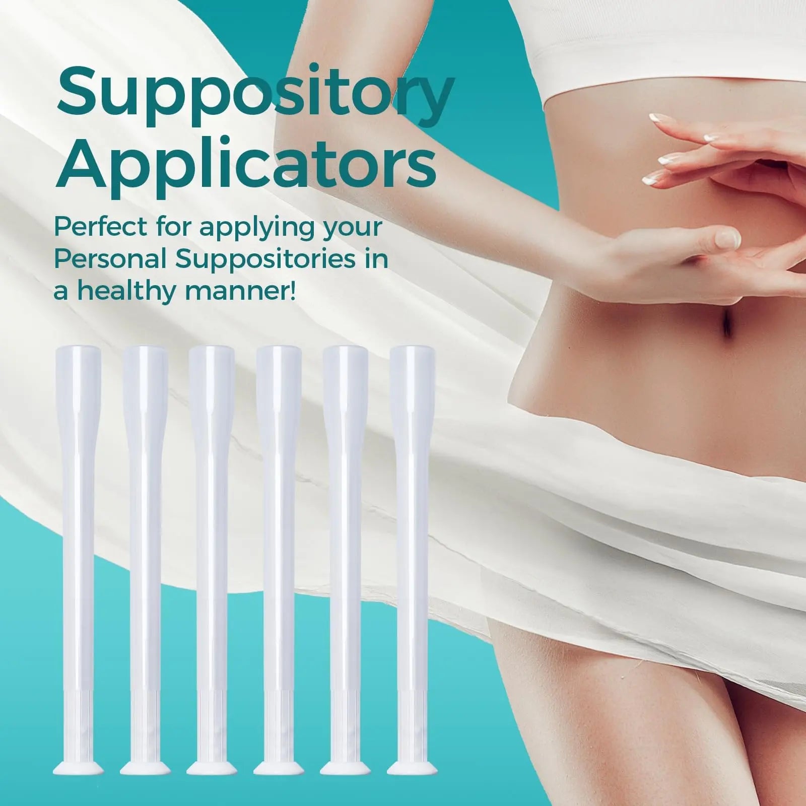 Dizzily 30 Pack Disposable Vaginal Suppository Applicators for Women, Individually Wrapped, Hygienic - Fits Most Boric Acid Suppositories, Pills, Tablet, Cap-sules and Feminine Care Applicator Dizzily Au supplements
