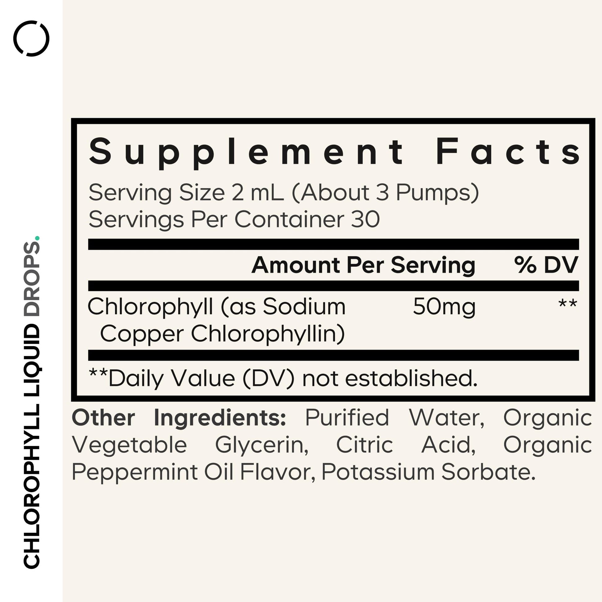 Codeage Chlorophyll Liquid Drops Supplement - Vegan Chlorophyll 50 mg per Serving, Organic Peppermint Flavor Clorofila Drink - Non-GMO, Gluten-Free, Vegan - 2 fl oz Codeage Au supplements
