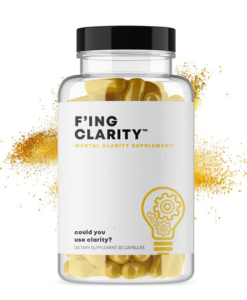 F'ing Clarity - Clarity, Memory + Brain Boosting Nootropic Supplement | Bacopa Extract, Phosphatidylserine 20%, Gingko Biloba Extract, Rhodiola Rosea Extract, DMAE Bitrartrate, B-12, Huperzine A F'ing Au supplements